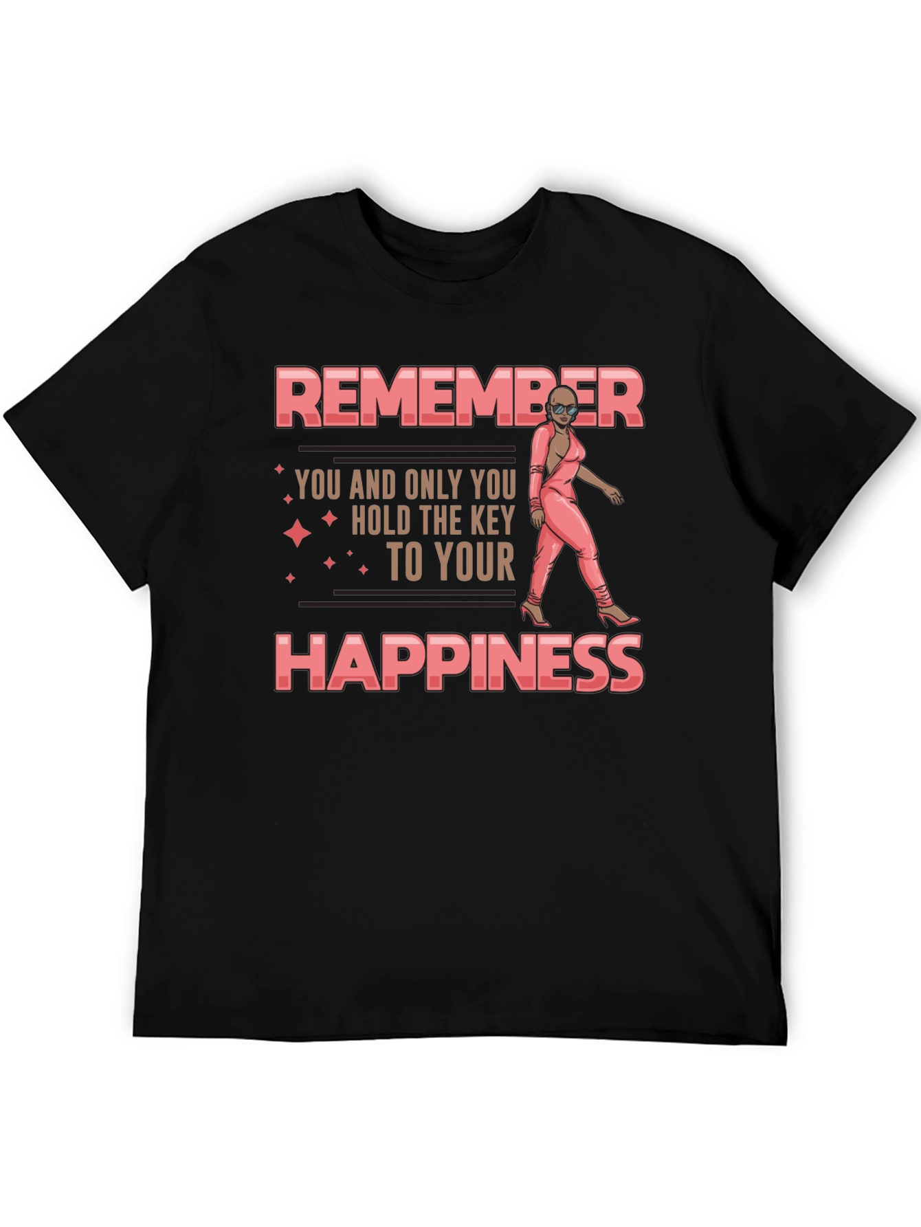 Remember Happiness T-Shirt - Motivational Graphic Tee