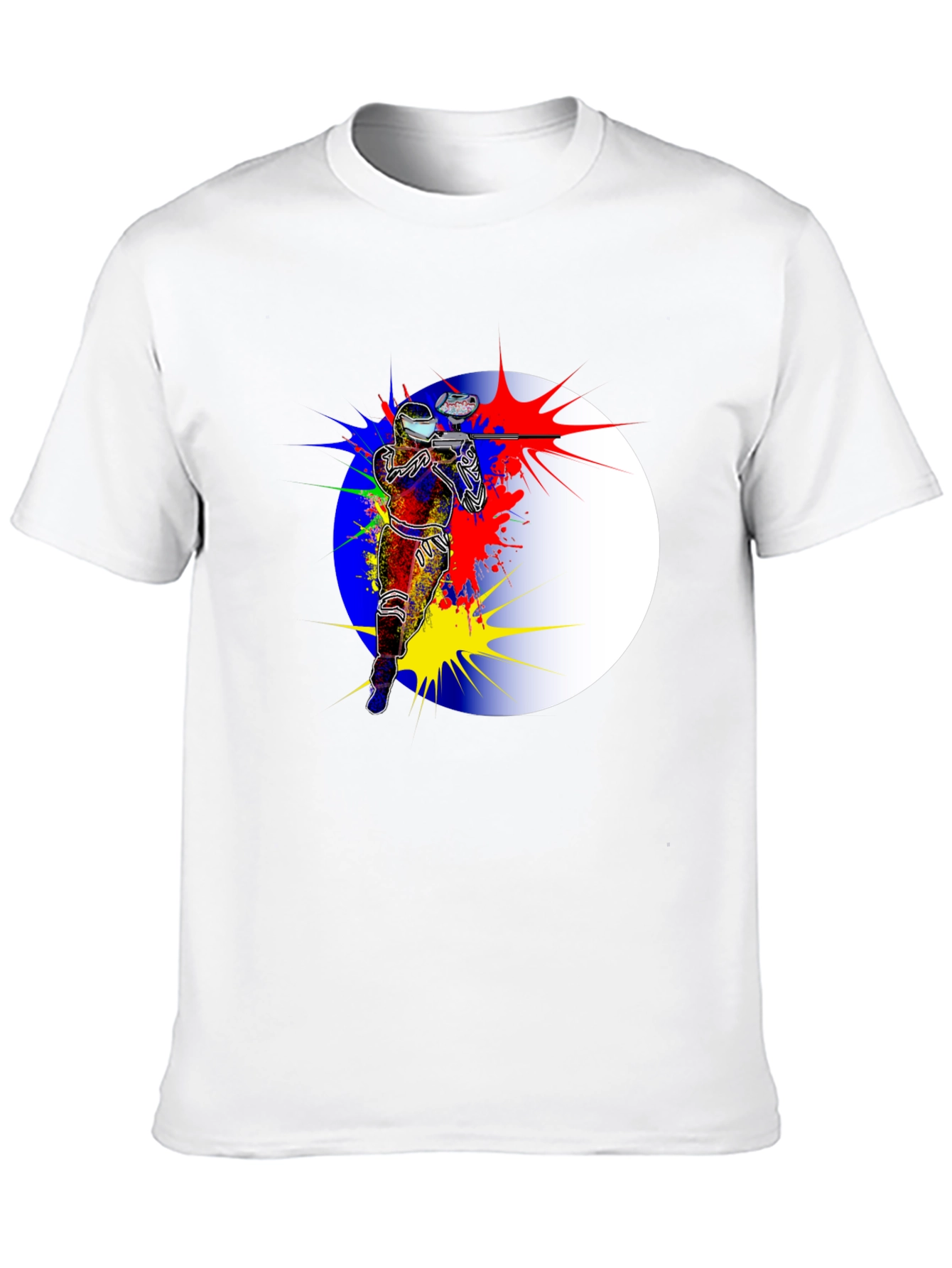 Paintball Splatter Graphic T-Shirt