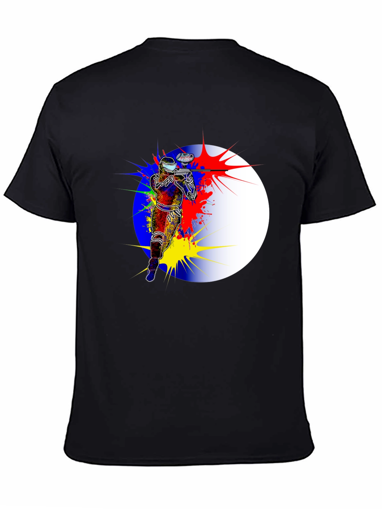 Paintball Splatter Graphic T-Shirt