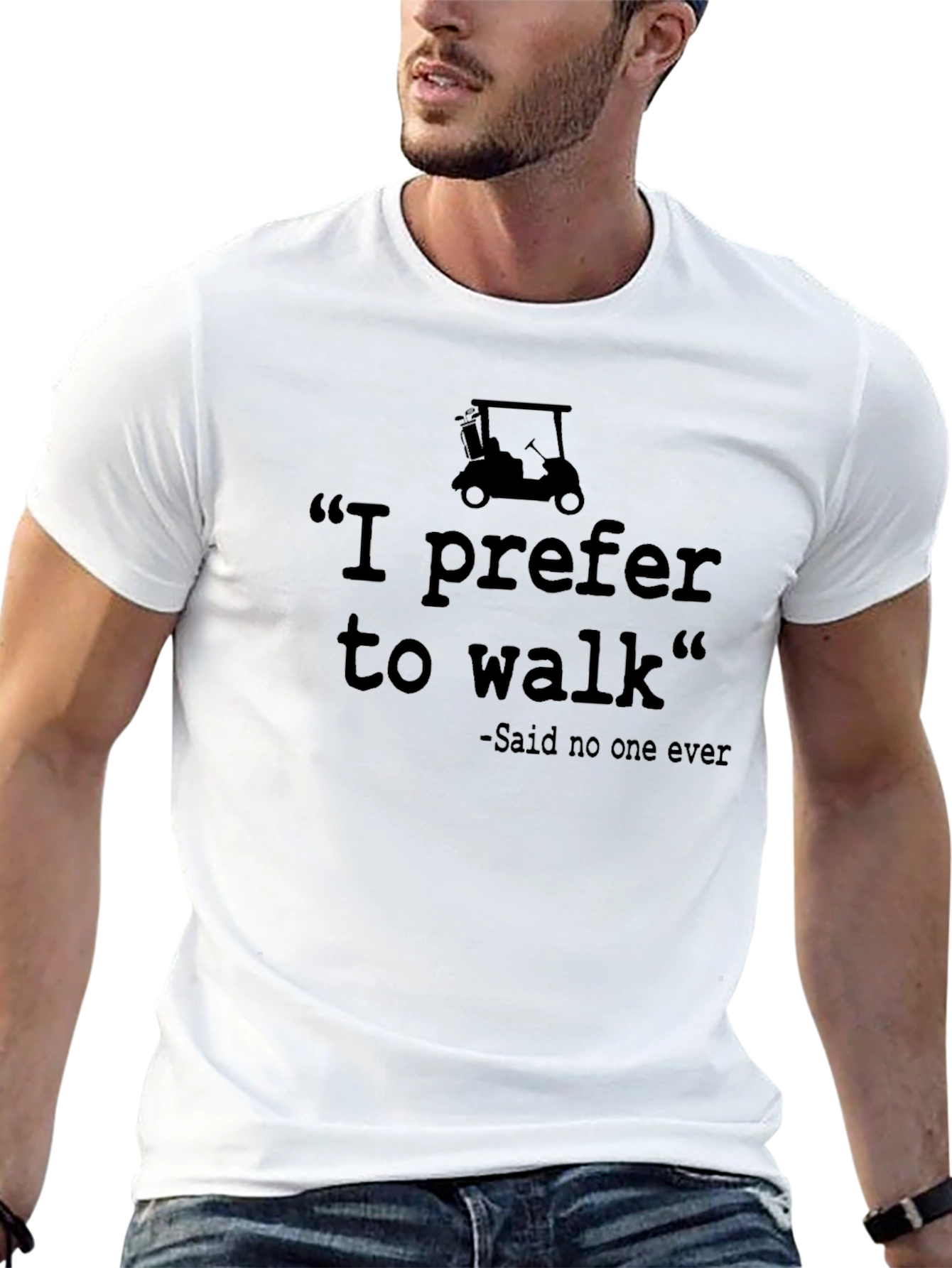 I Prefer to Walk Funny Golf T-Shirt