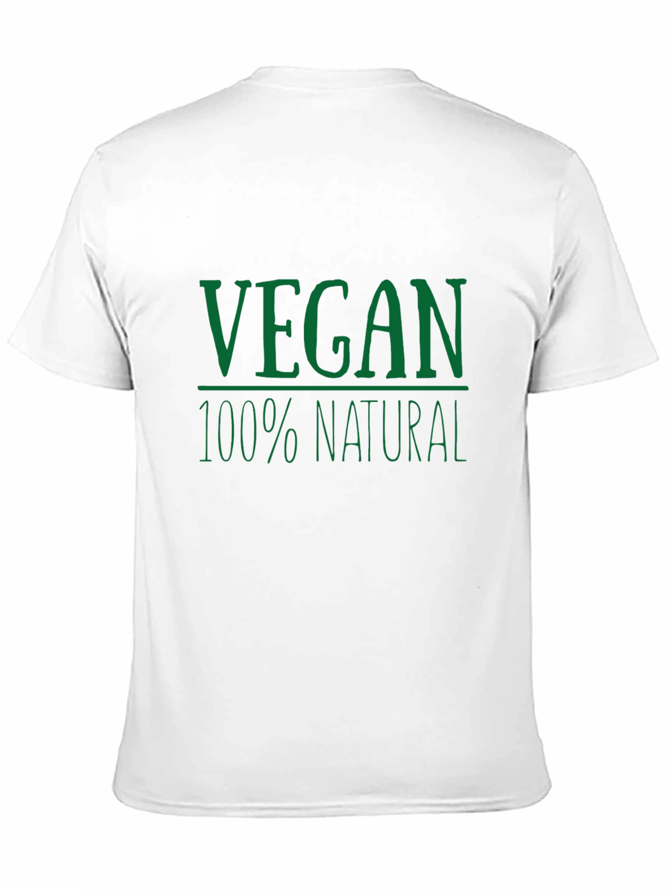 Vegan 100% Natural Graphic T-Shirt - Black