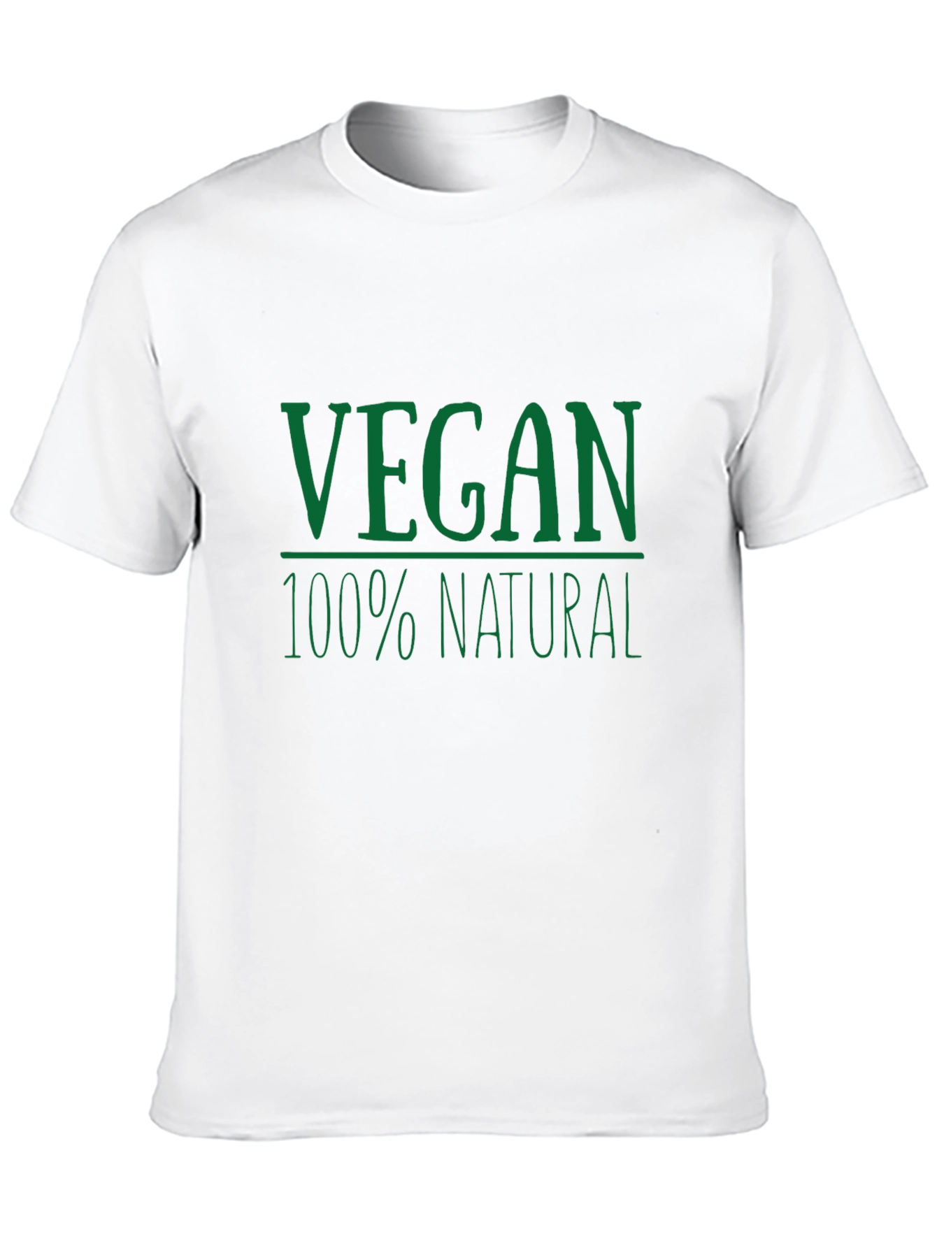 Vegan 100% Natural Graphic T-Shirt - Black