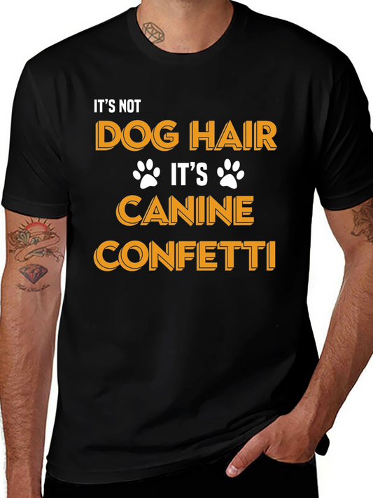 Dog Hair Canine Confetti Graphic Tee