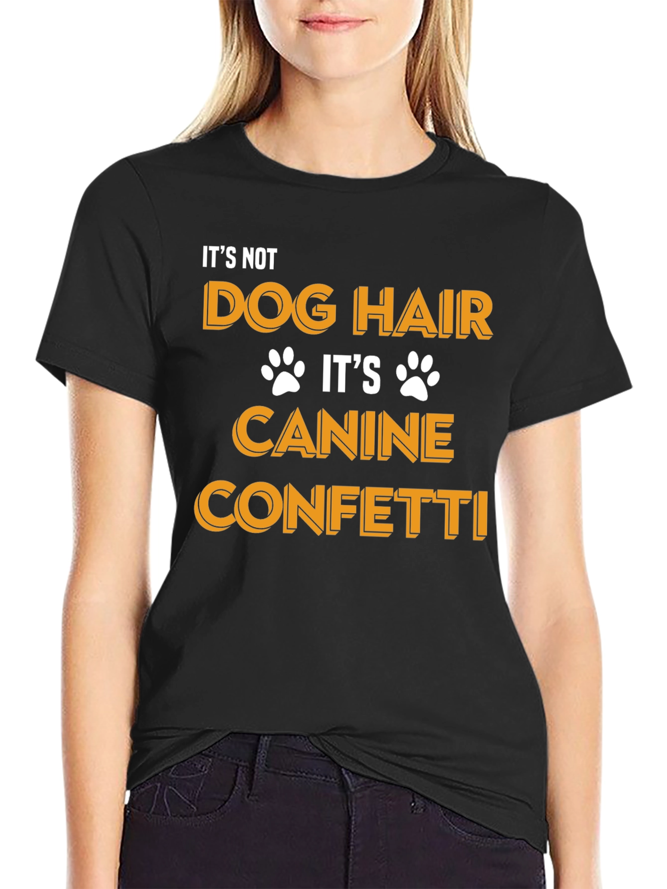 Dog Hair Canine Confetti Graphic Tee