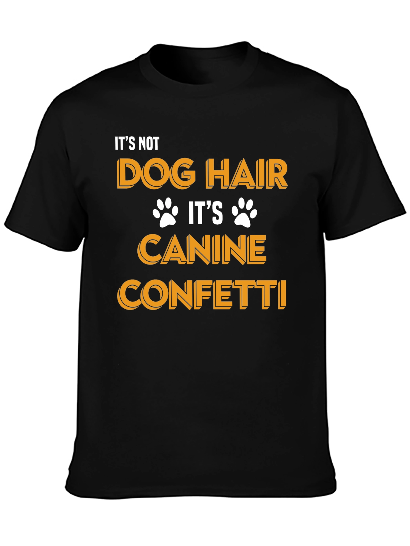 Dog Hair Canine Confetti Graphic Tee