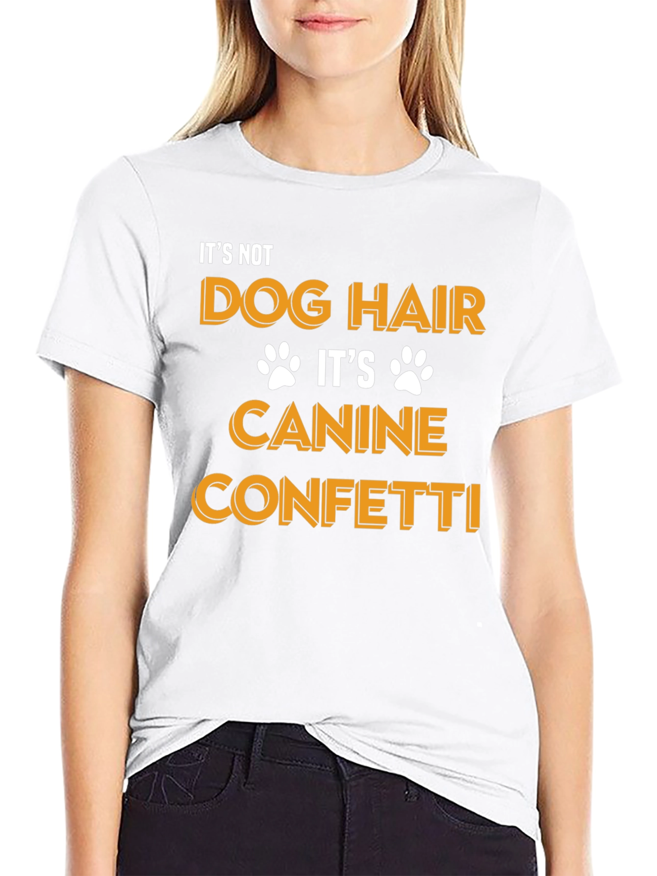 Dog Hair Canine Confetti Graphic Tee