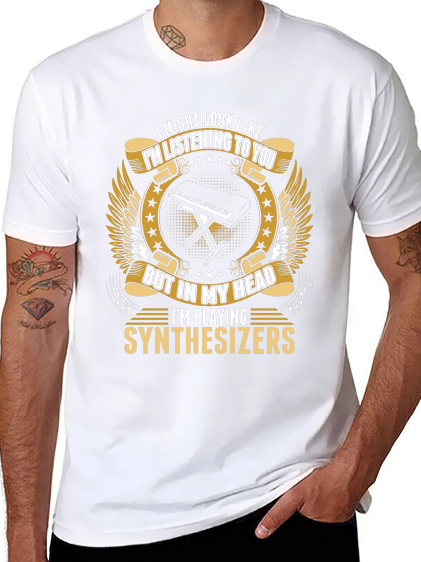 Synthesizer Player T-Shirt - Funny Musician Tee