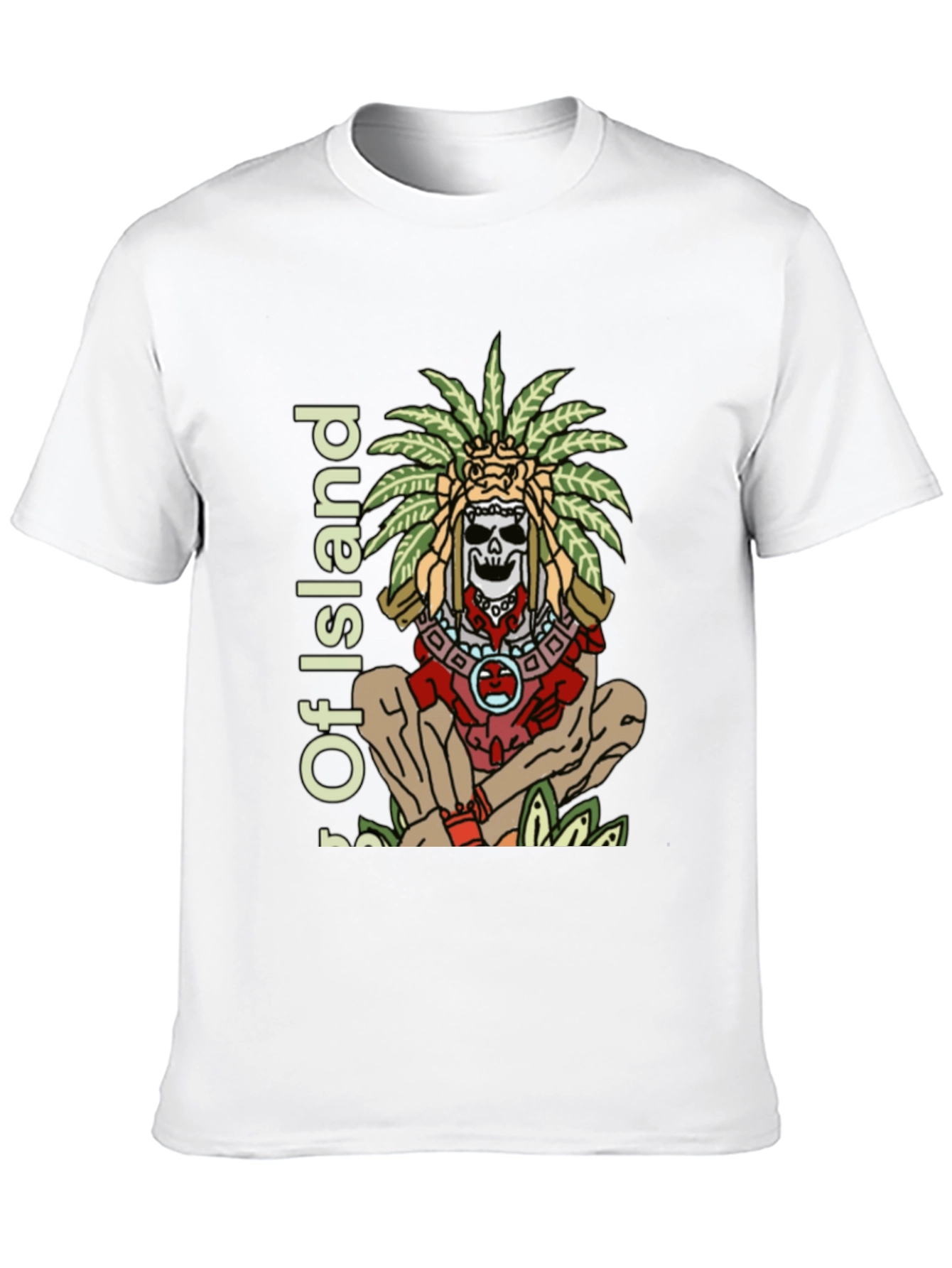 Island Skull Graphic T-Shirt