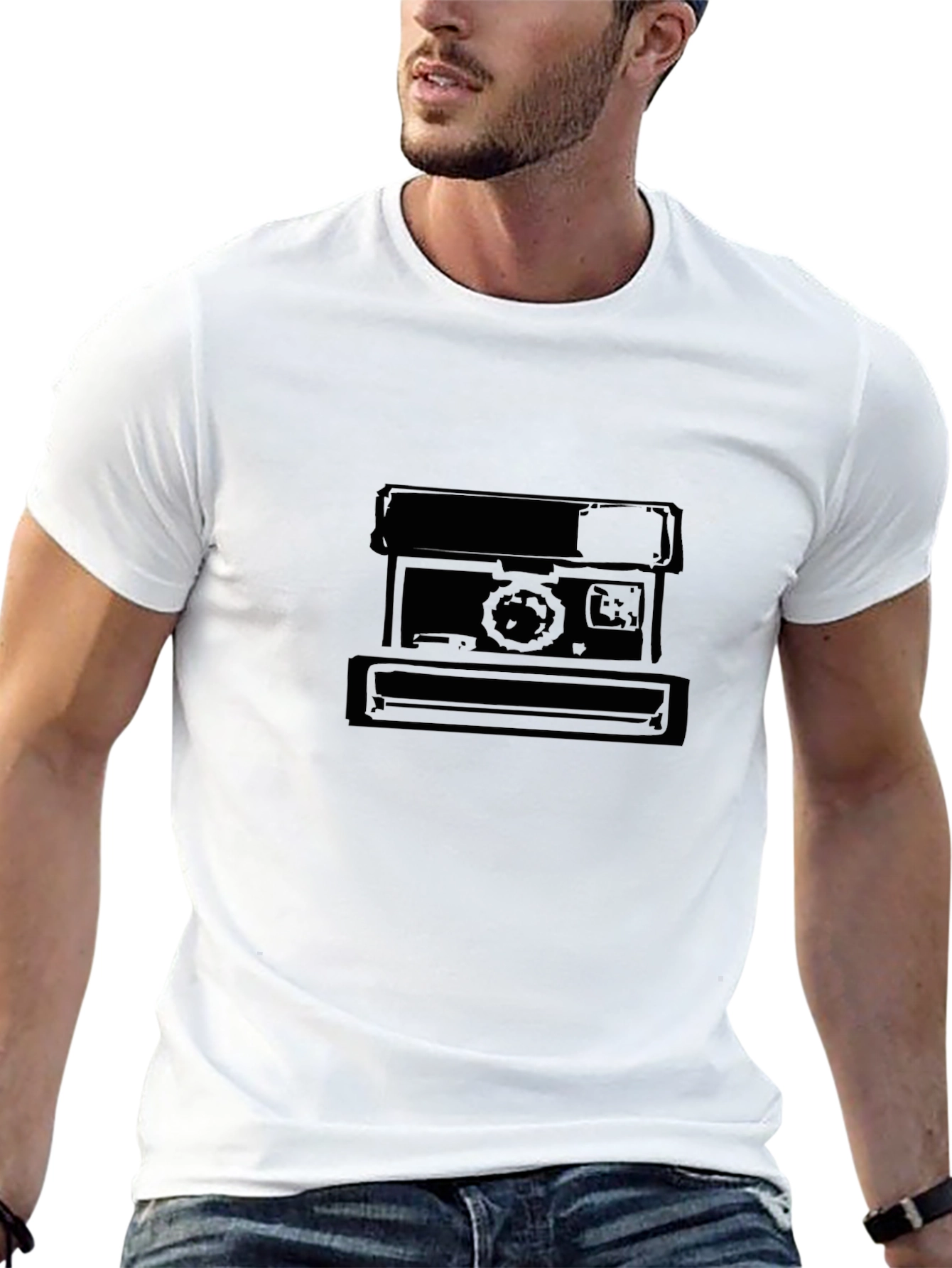 Retro Camera Graphic Tee - Classic Style