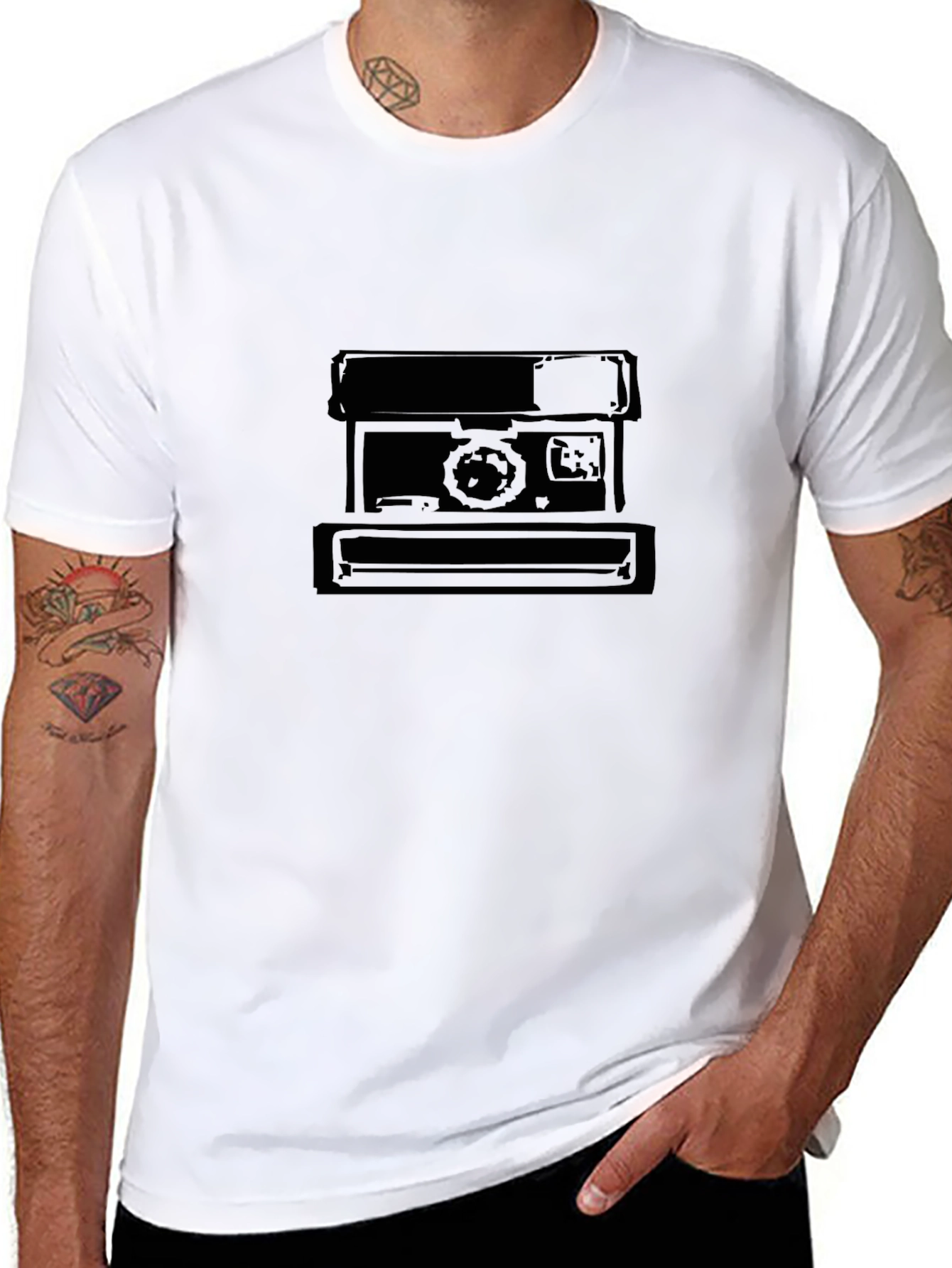 Retro Camera Graphic Tee - Classic Style