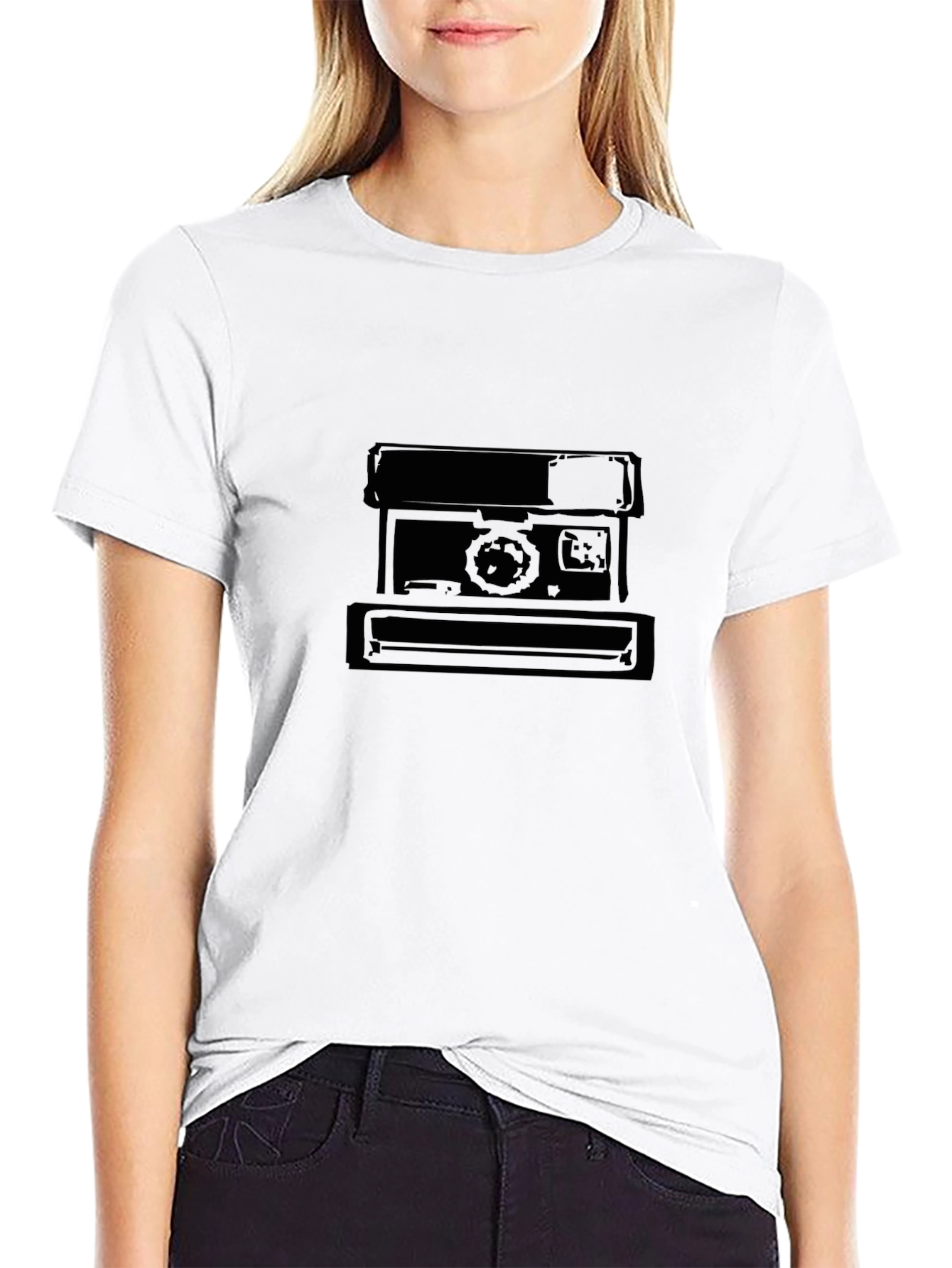 Retro Camera Graphic Tee - Classic Style