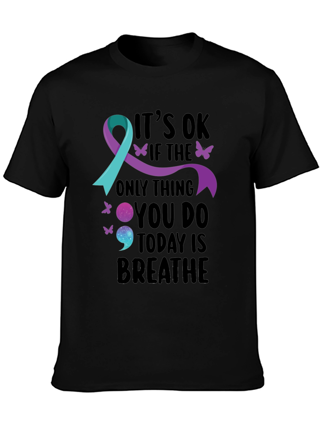 Its OK Breathe Mental Health Awareness T-Shirt