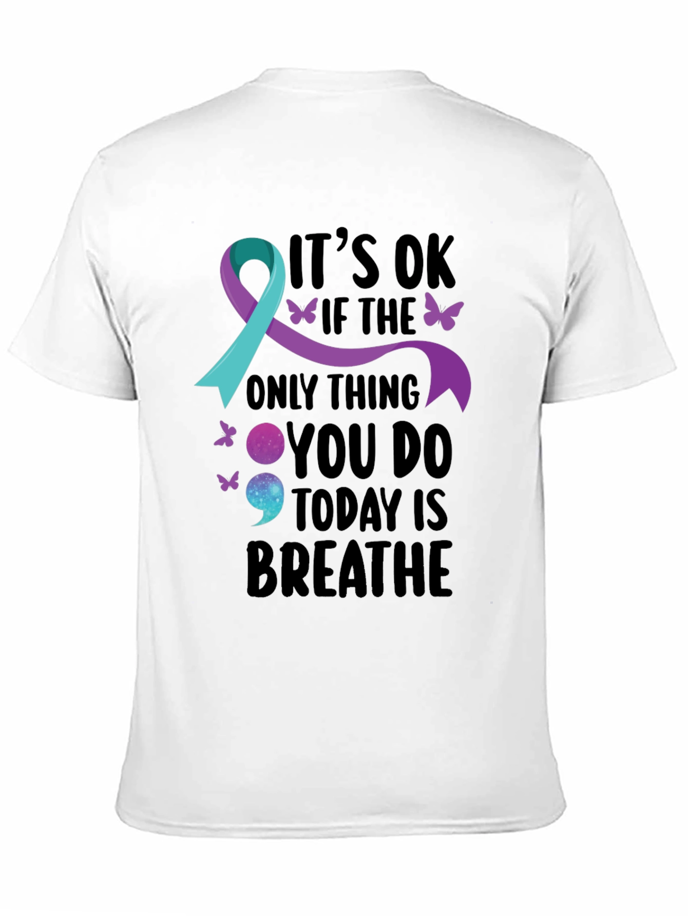 Its OK Breathe Mental Health Awareness T-Shirt