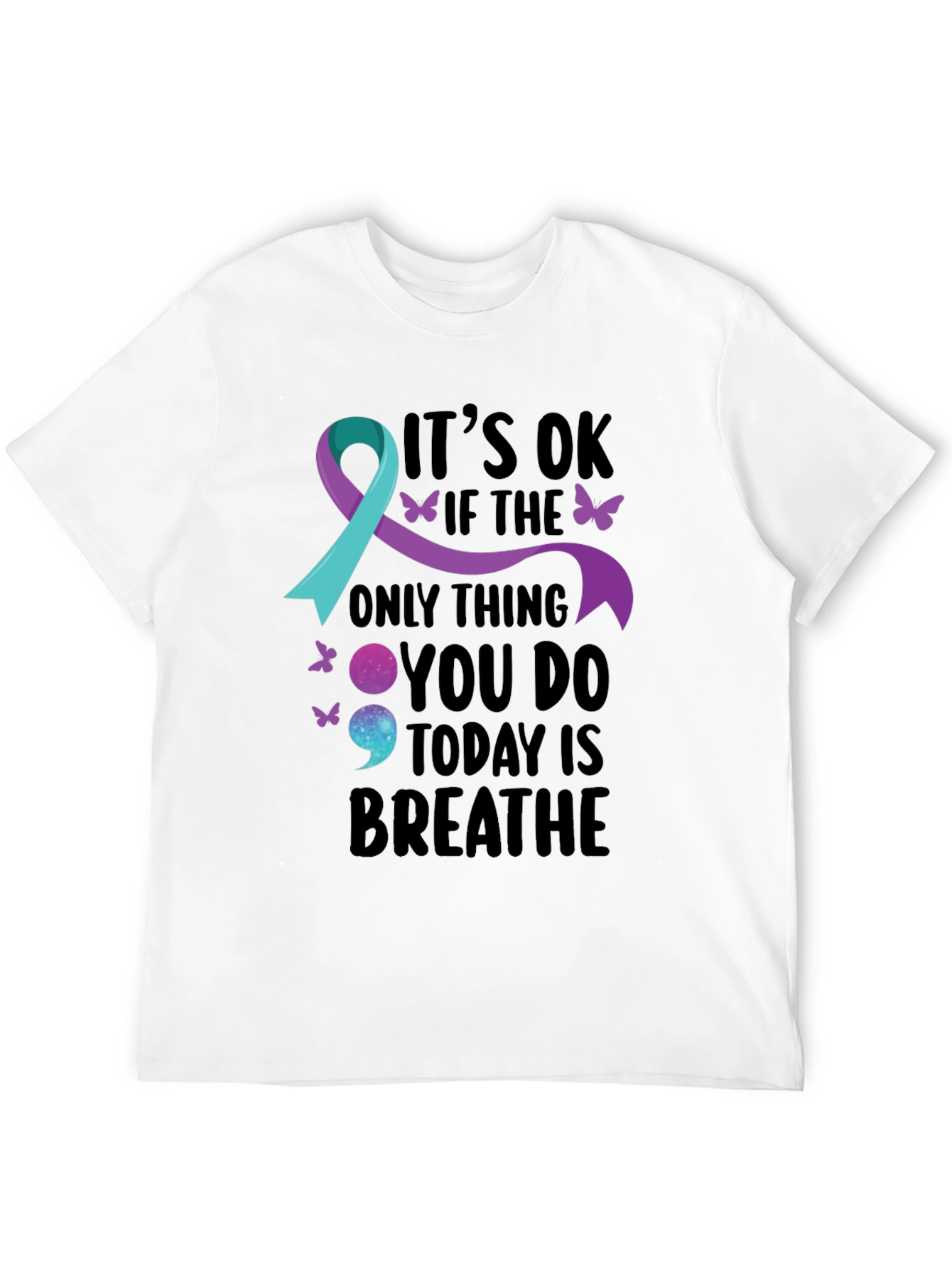 Its OK Breathe Mental Health Awareness T-Shirt