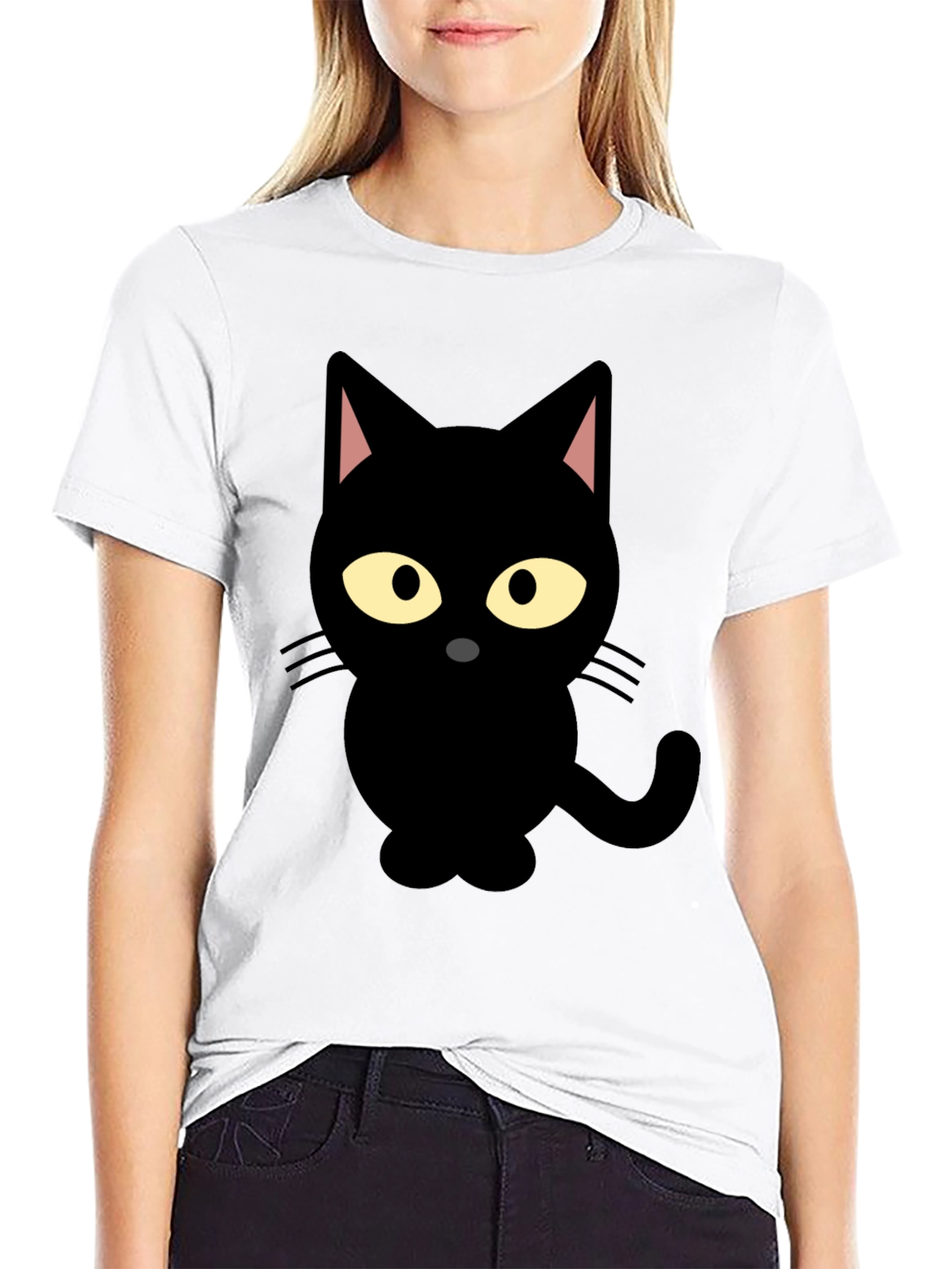 Black Cat Graphic Tee - Mens Short Sleeve