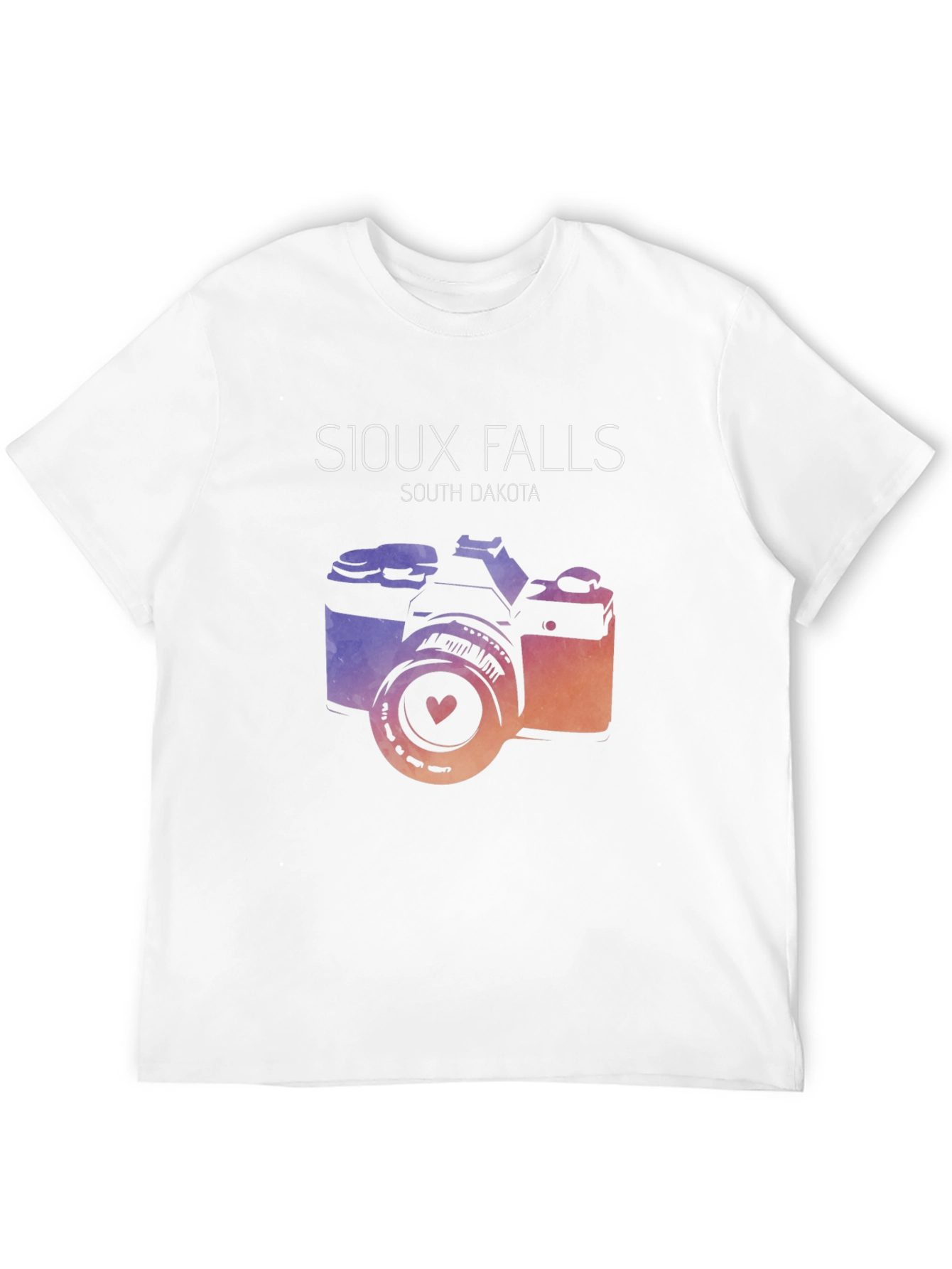 Sioux Falls South Dakota Camera Graphic T-Shirt