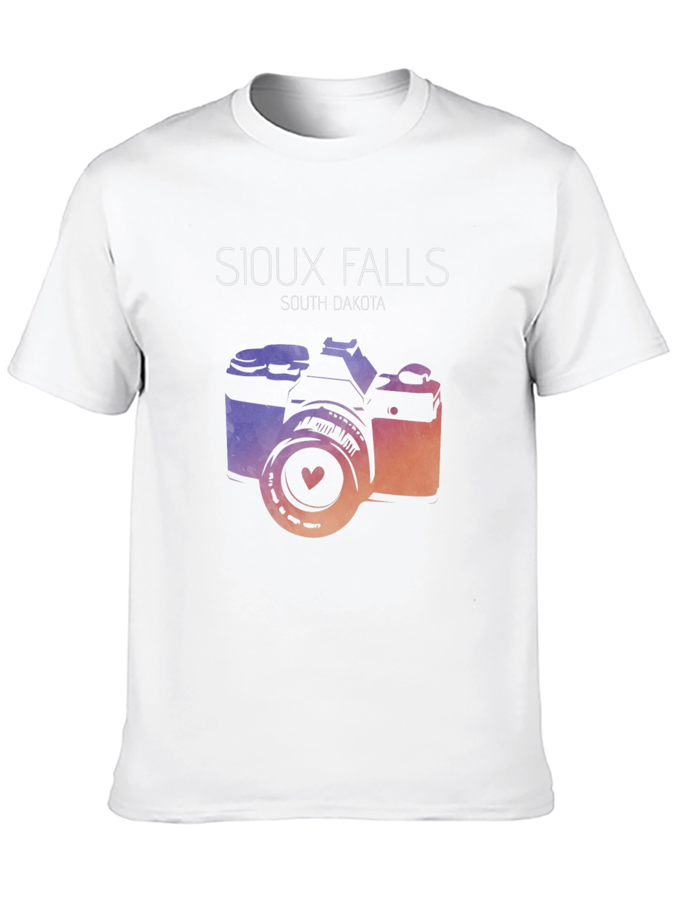 Sioux Falls South Dakota Camera Graphic T-Shirt