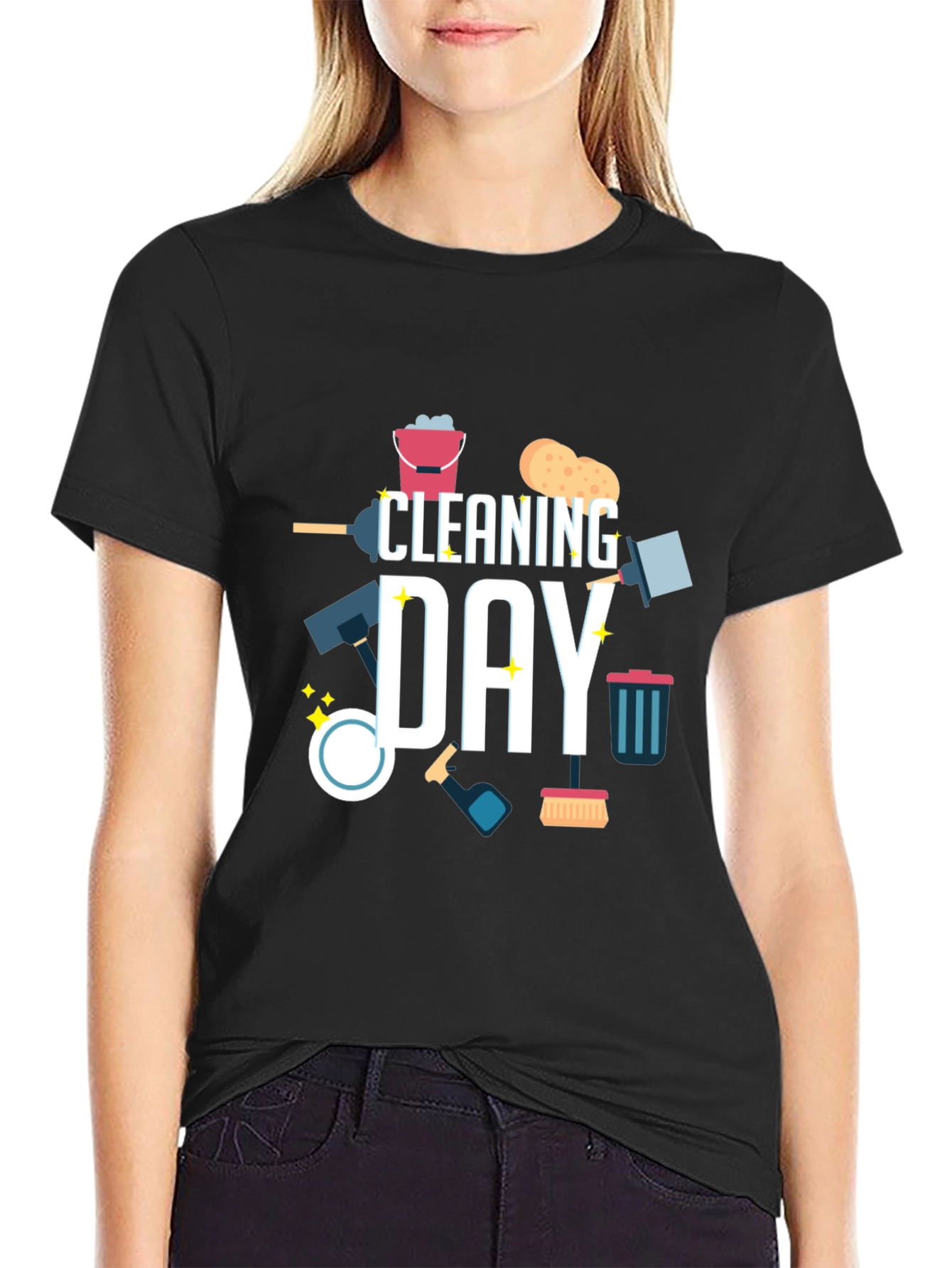 Cleaning Day Graphic T-Shirt