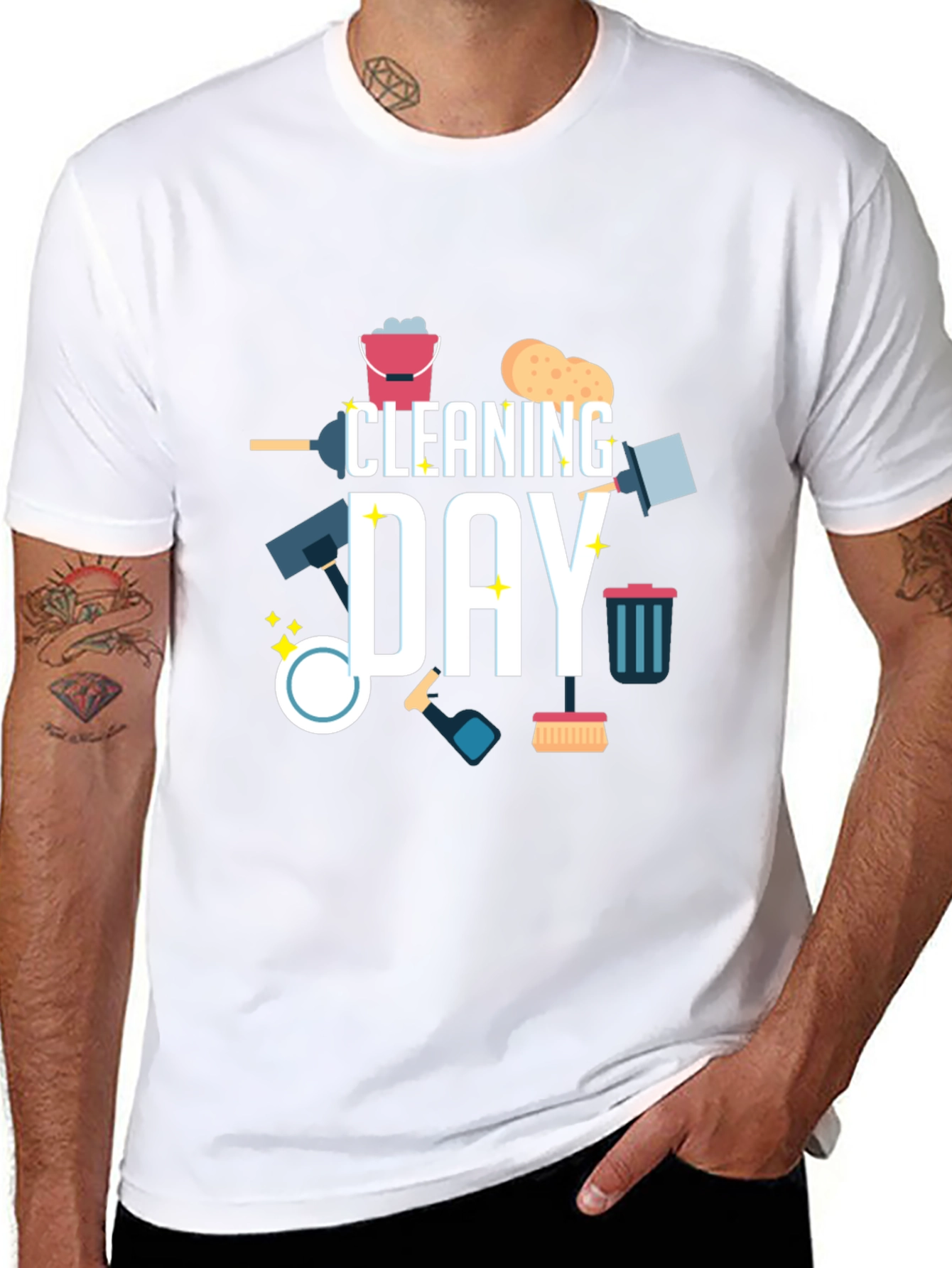 Cleaning Day Graphic T-Shirt