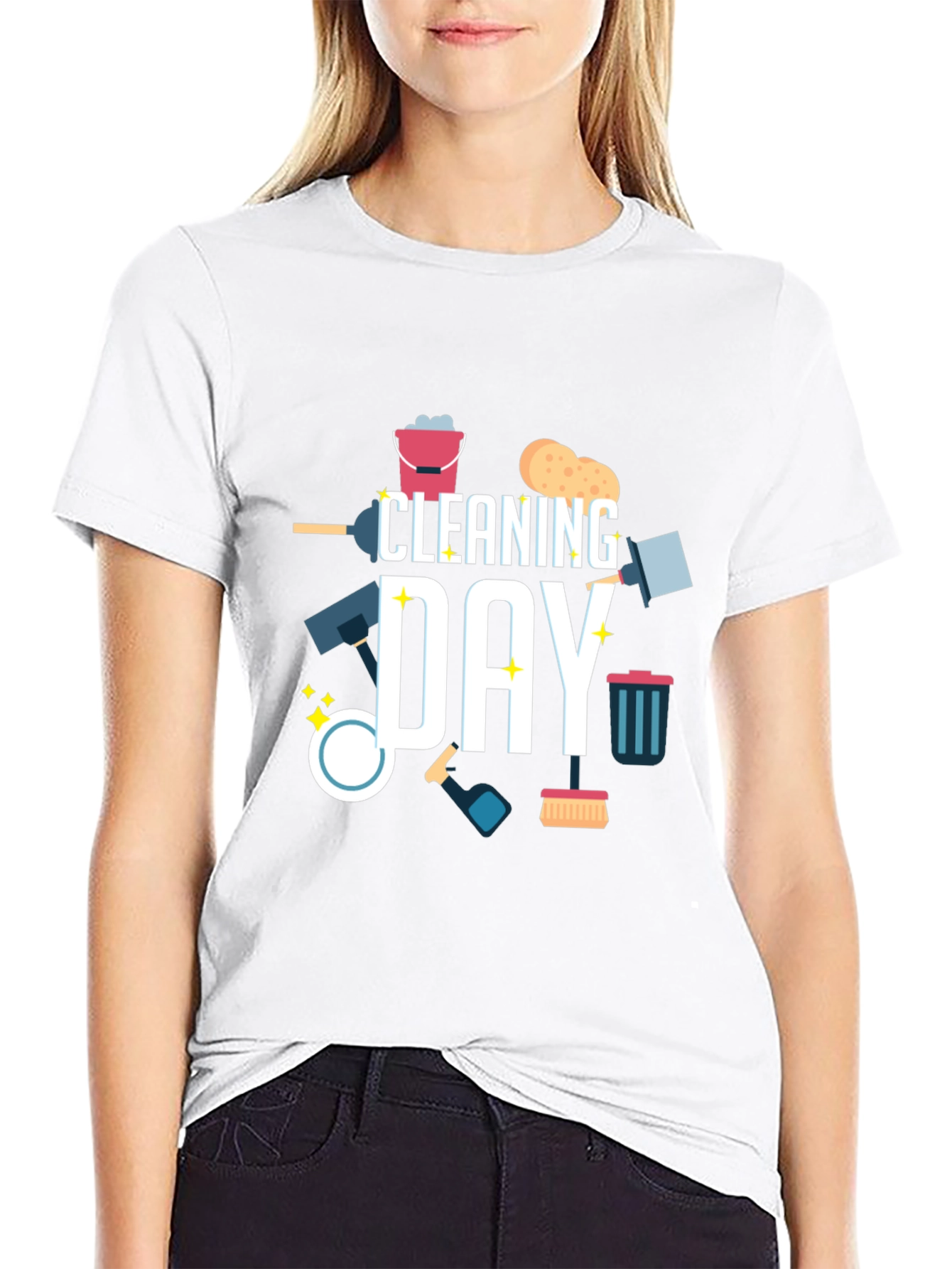 Cleaning Day Graphic T-Shirt