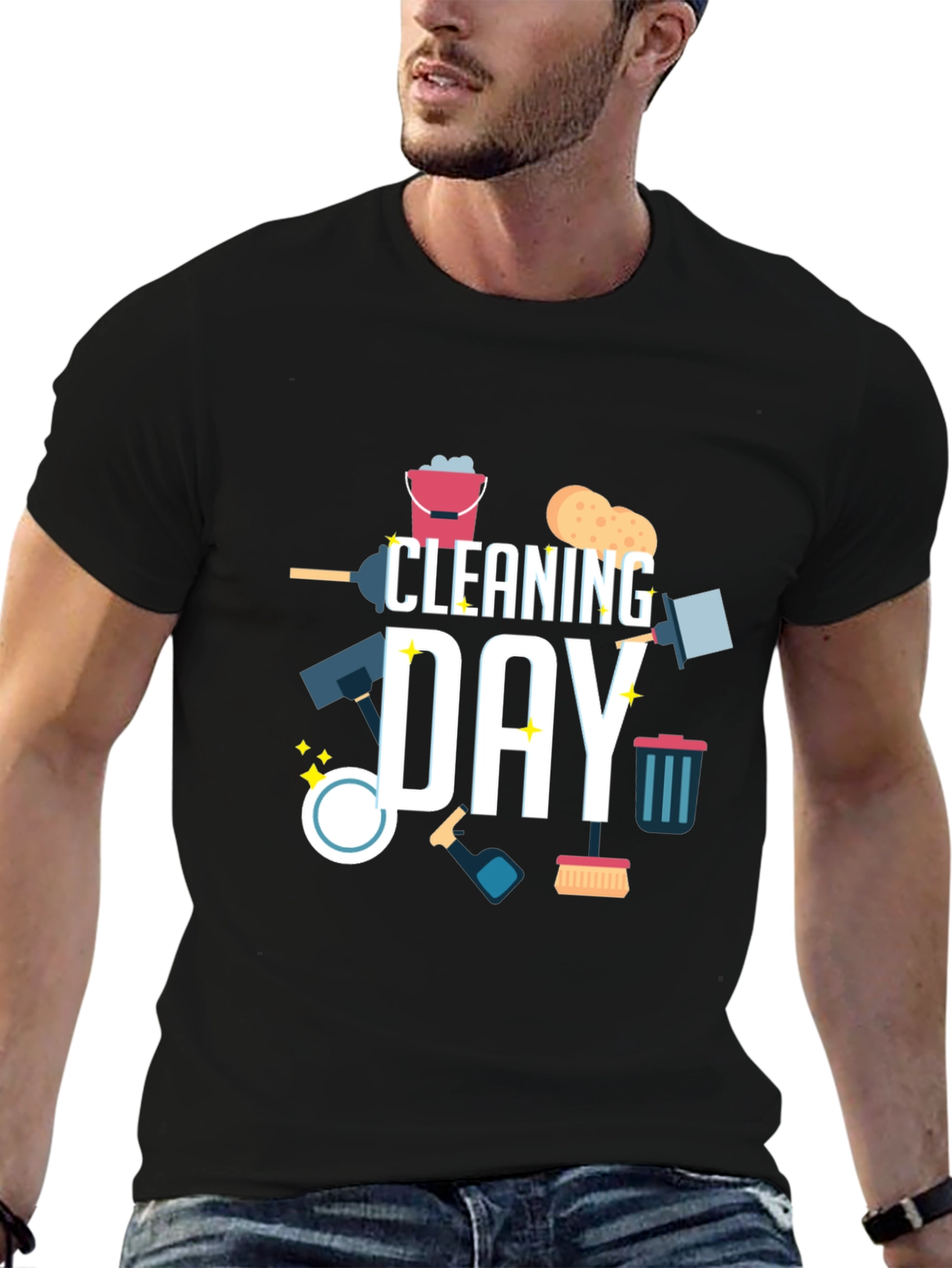 Cleaning Day Graphic T-Shirt