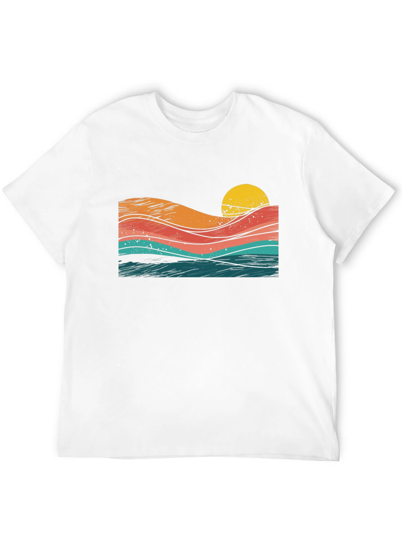 Sunset Waves Graphic Tee