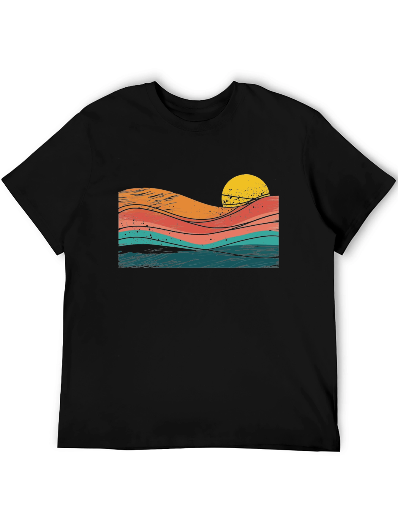 Sunset Waves Graphic Tee