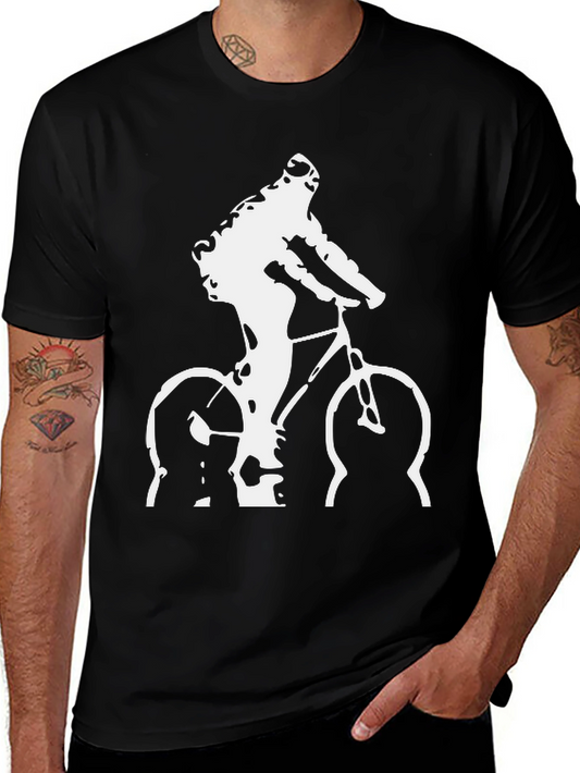 Cyclist Graphic T-Shirt - Black
