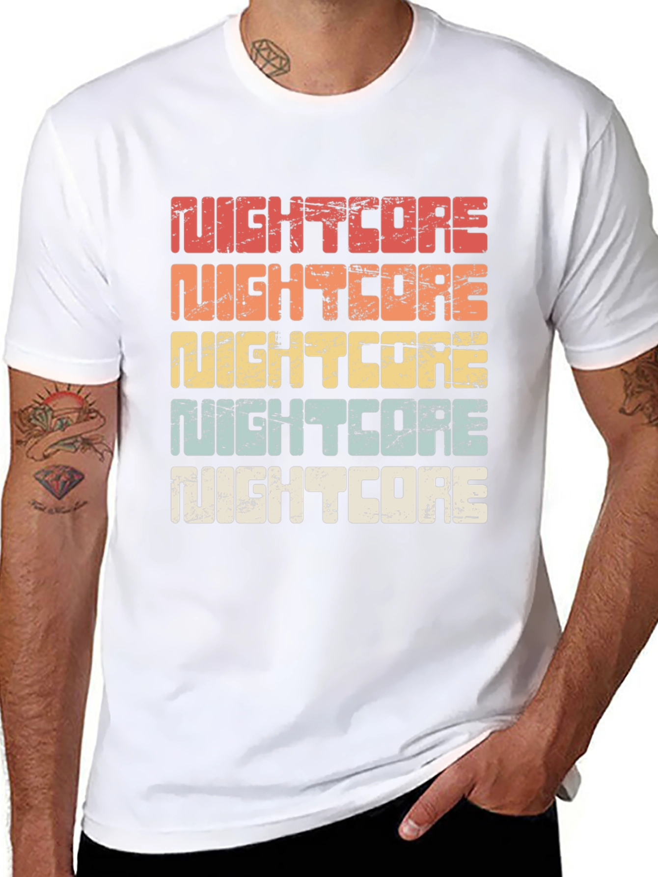 Retro Nightcore Music Fan T-Shirt