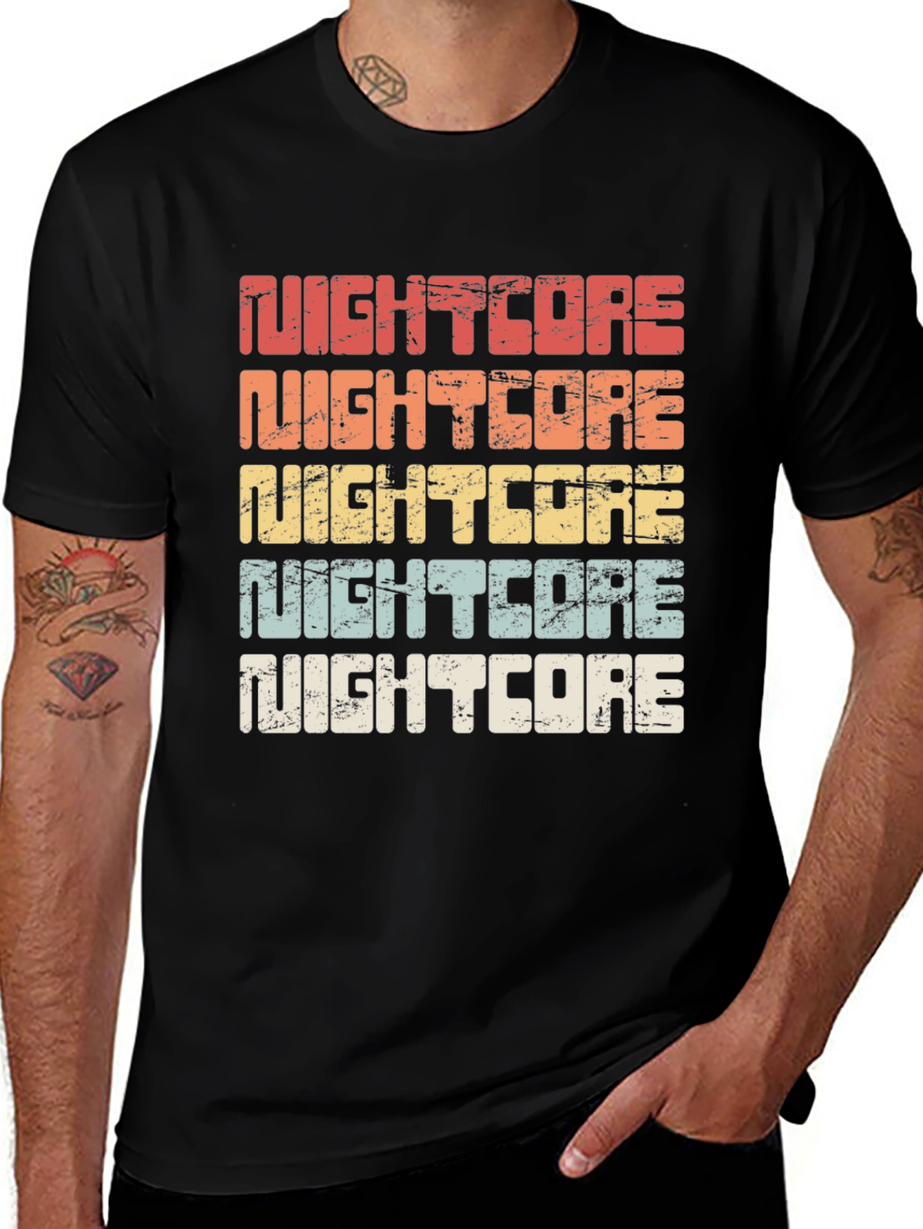 Retro Nightcore Music Fan T-Shirt