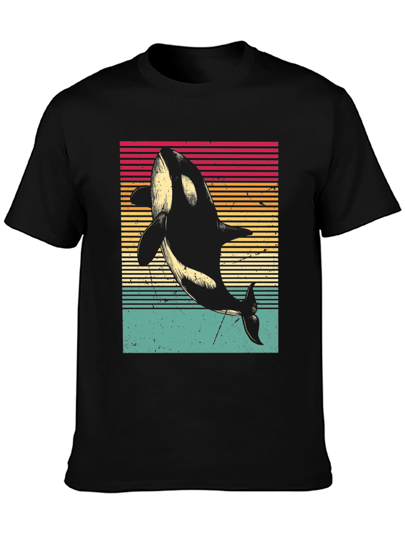 Retro Orca Whale T-Shirt