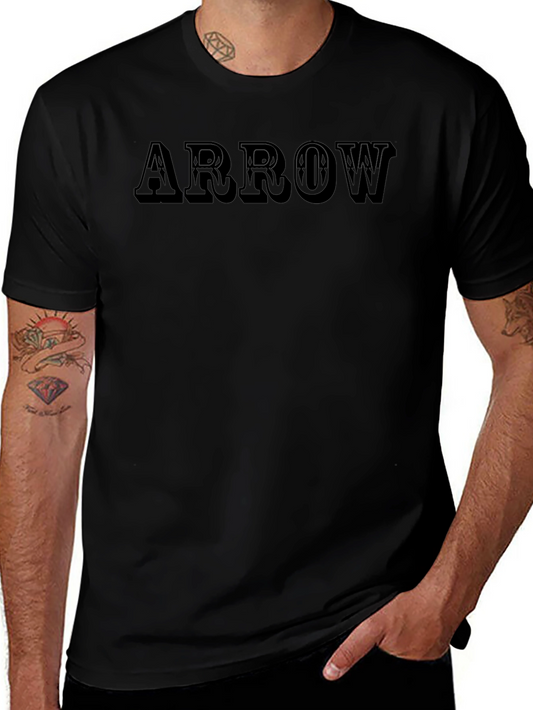 ARROW Graphic T-Shirt - Solid Black