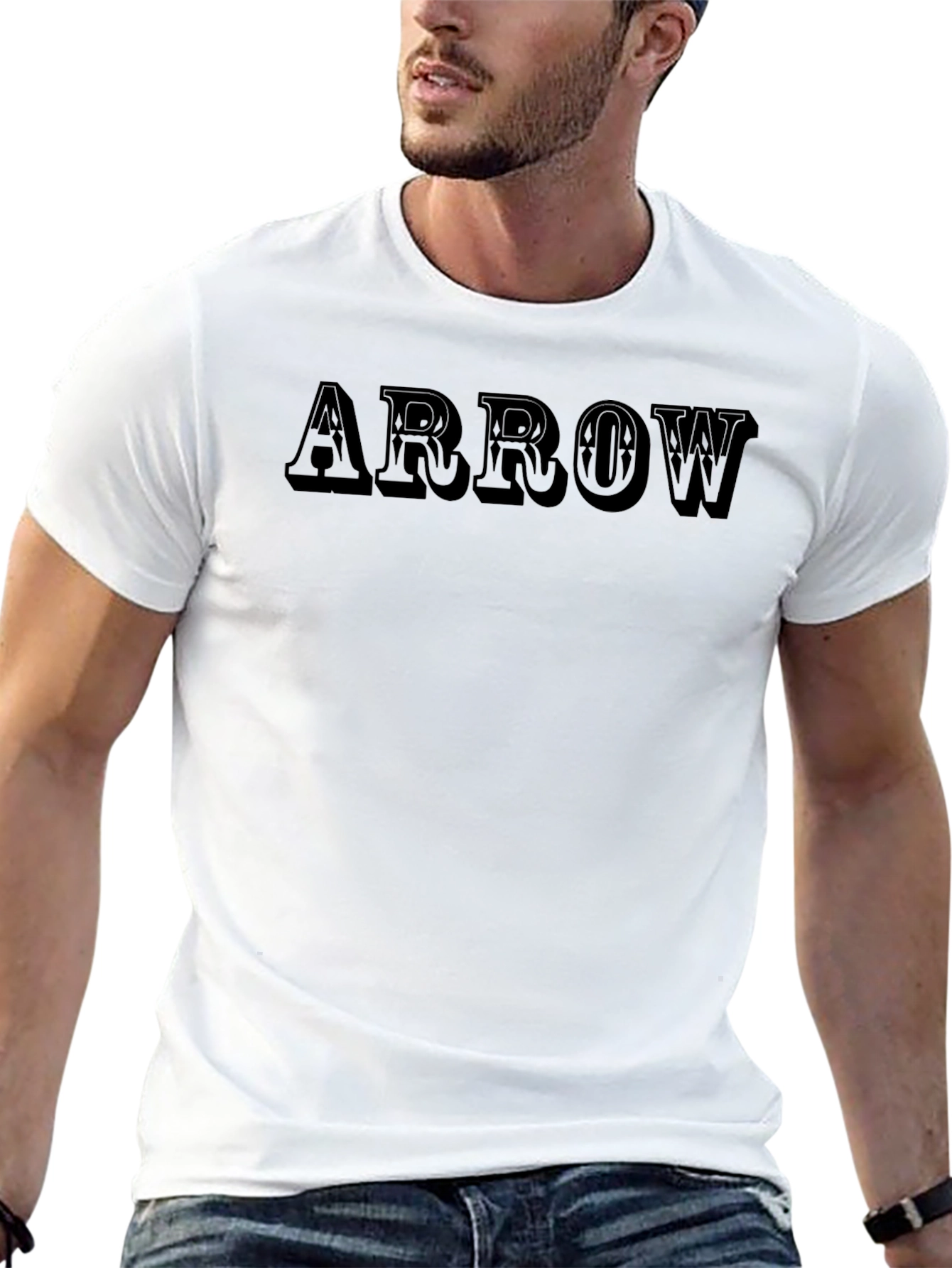 ARROW Graphic T-Shirt - Solid Black