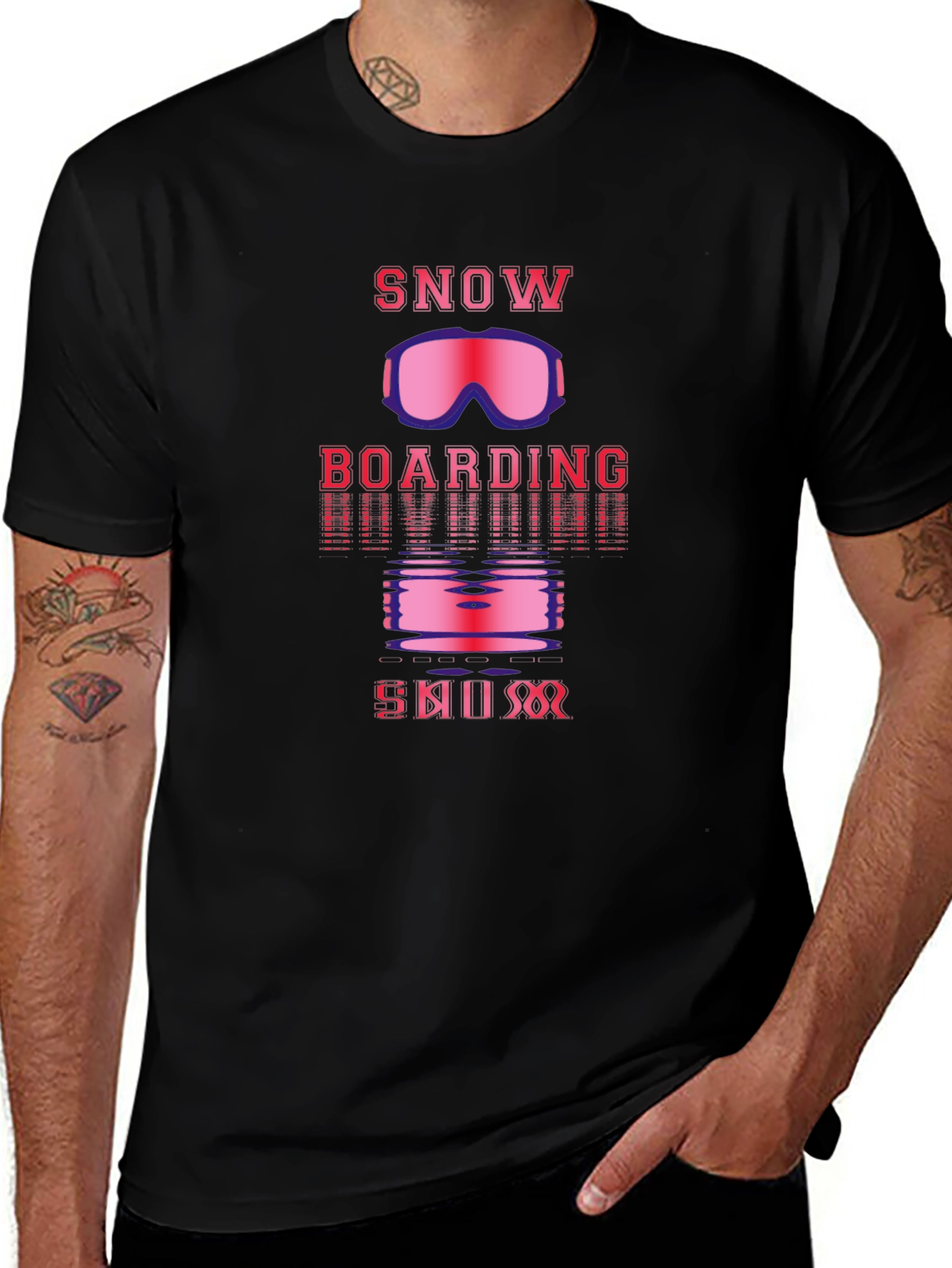 Snowboarding Ski Bum Graphic Tee