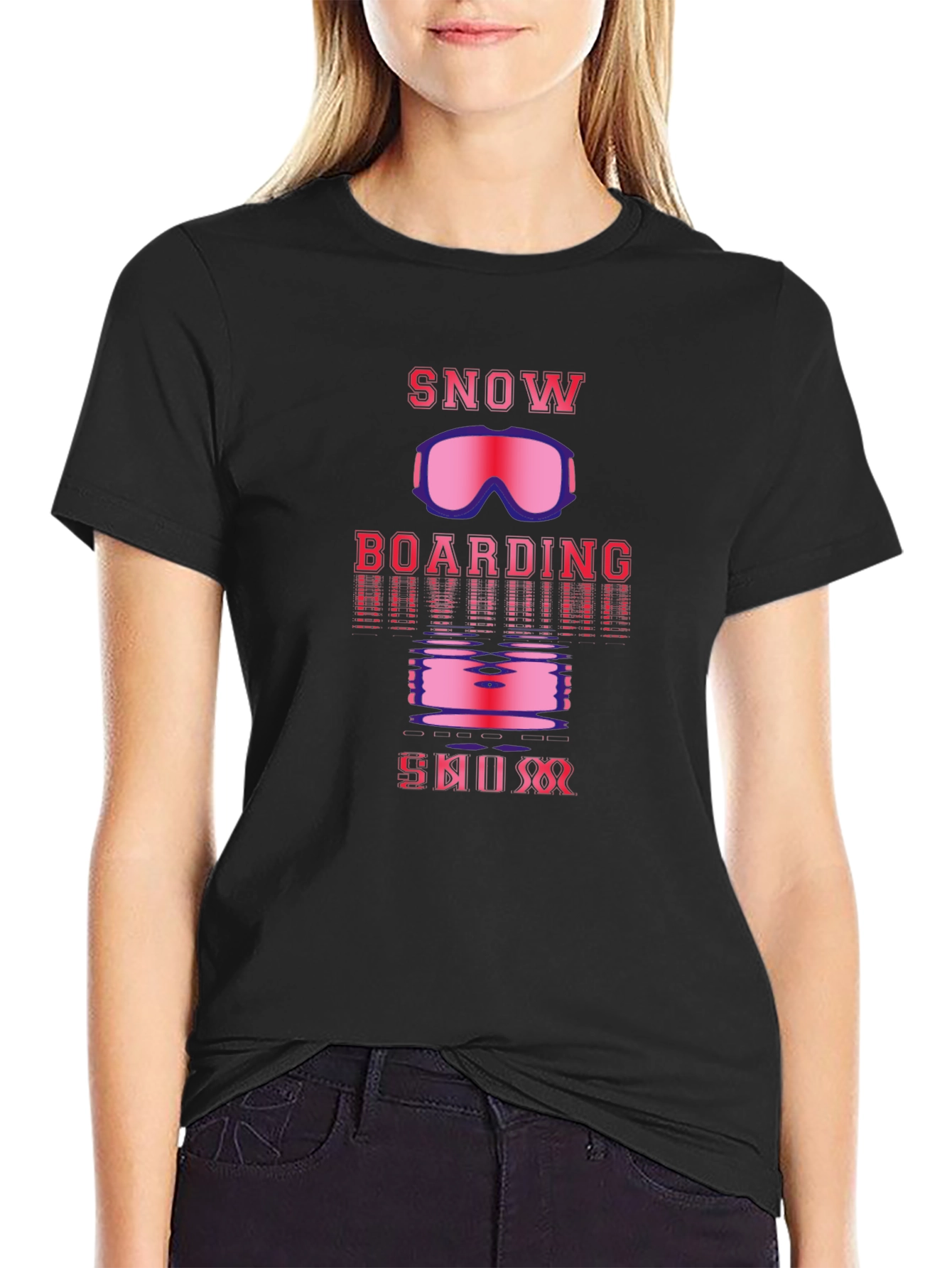 Snowboarding Ski Bum Graphic Tee