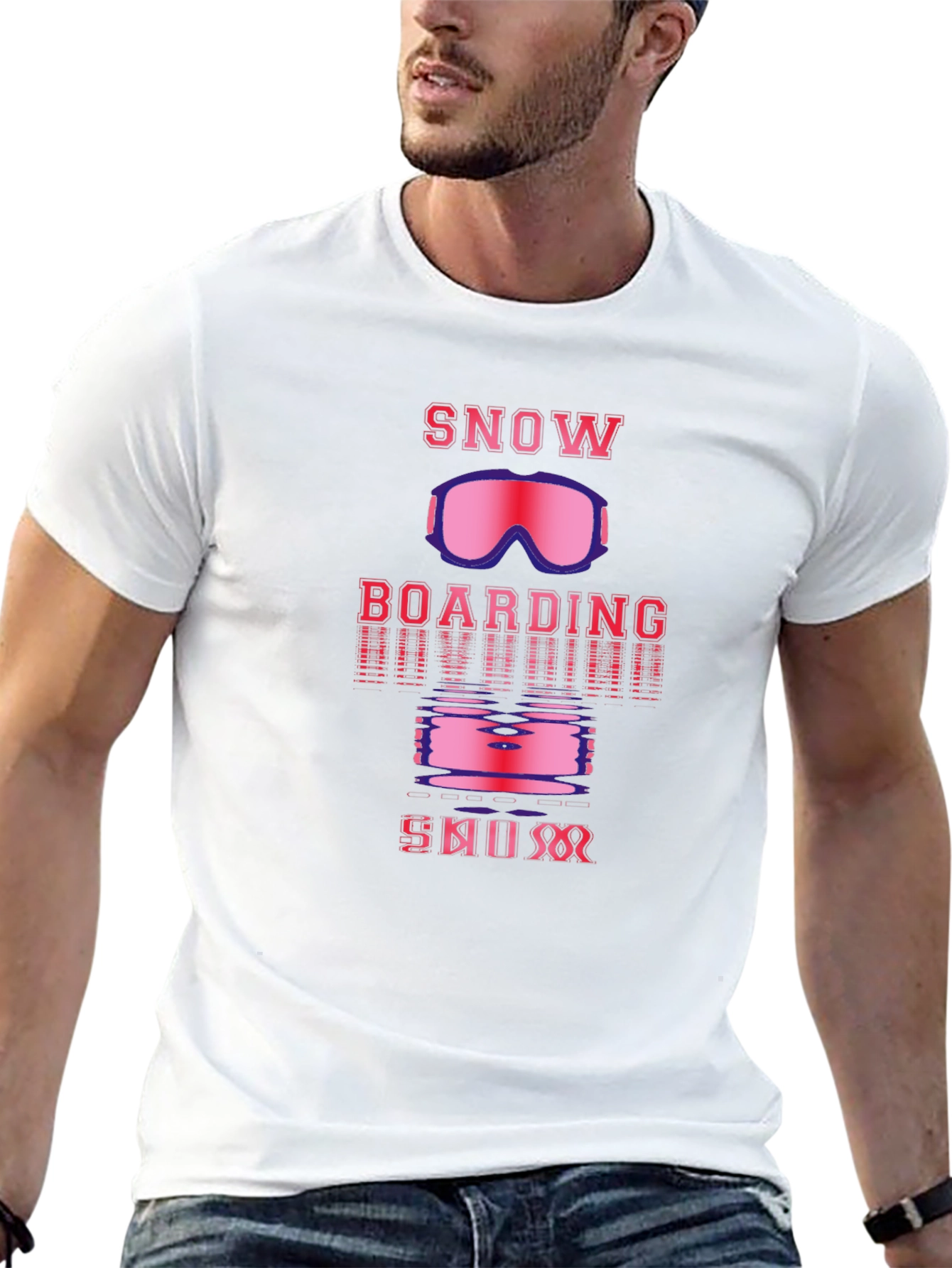 Snowboarding Ski Bum Graphic Tee