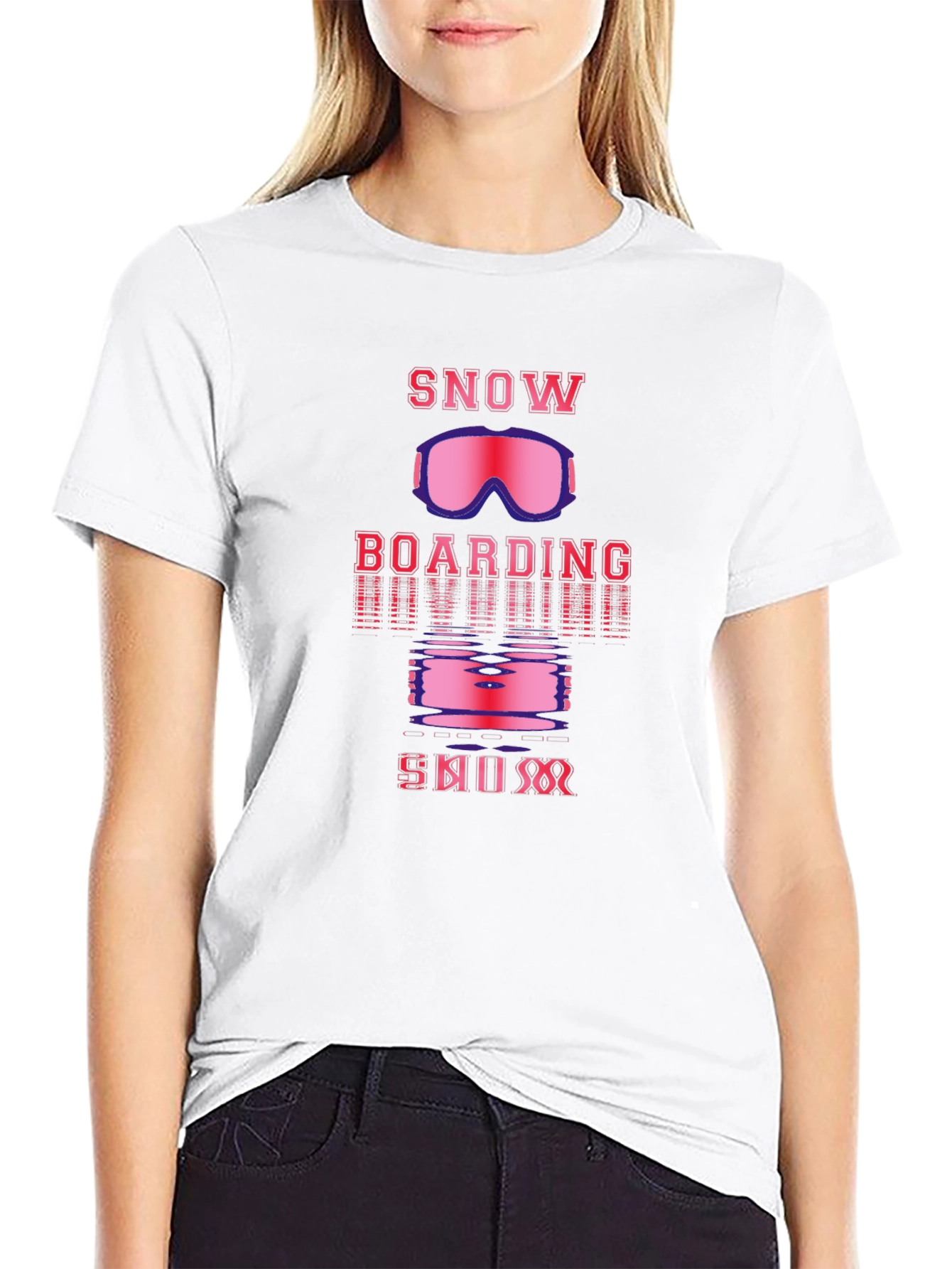Snowboarding Ski Bum Graphic Tee