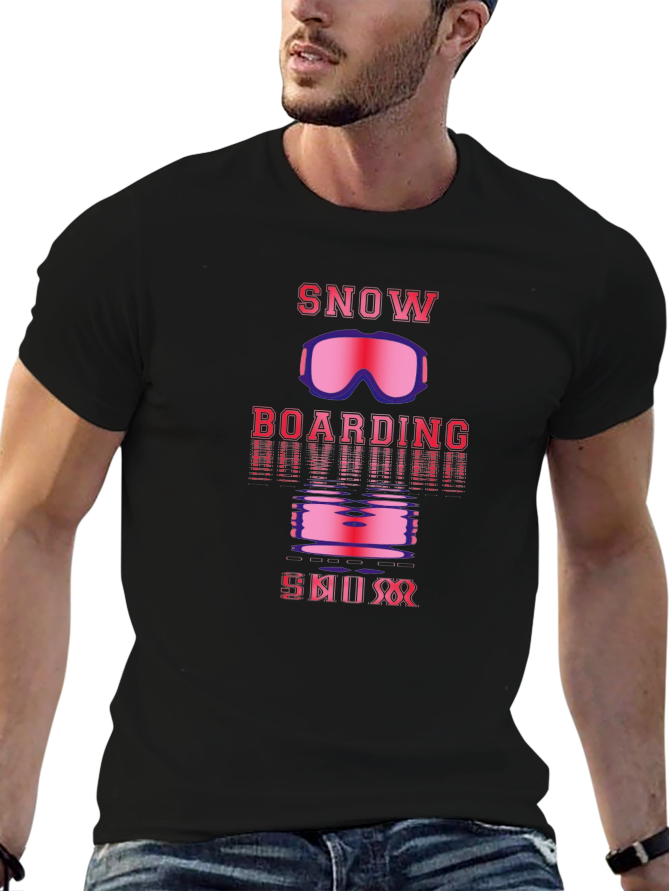 Snowboarding Ski Bum Graphic Tee