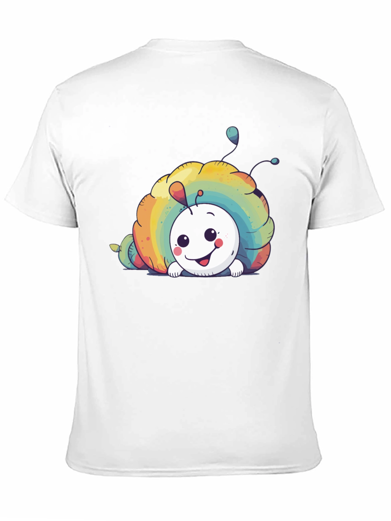 Rainbow Snail Graphic Tee - Unisex Black T-Shirt