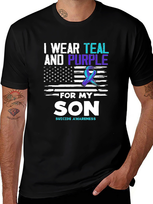Teal and Purple Suicide Awareness T-Shirt