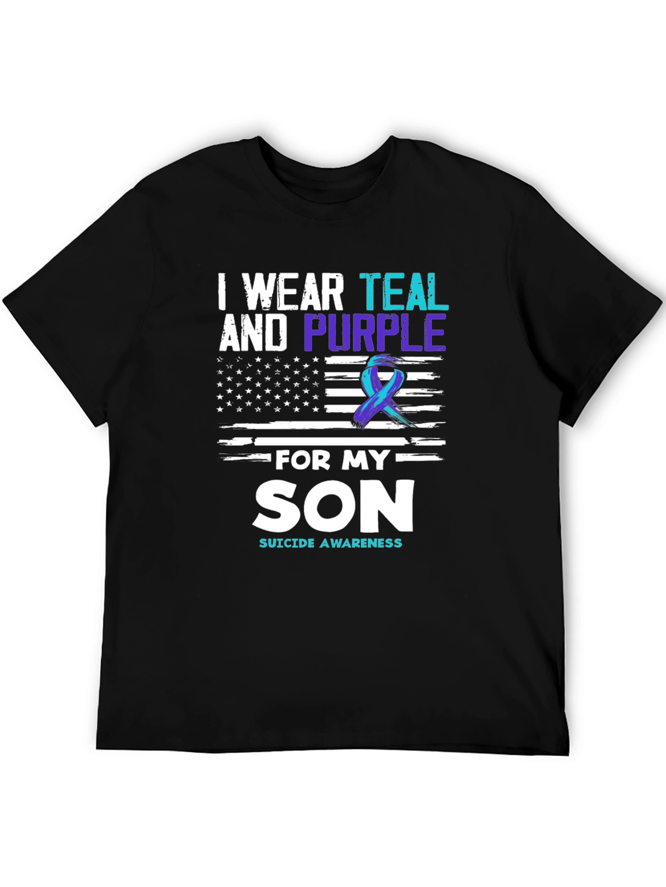 Teal and Purple Suicide Awareness T-Shirt