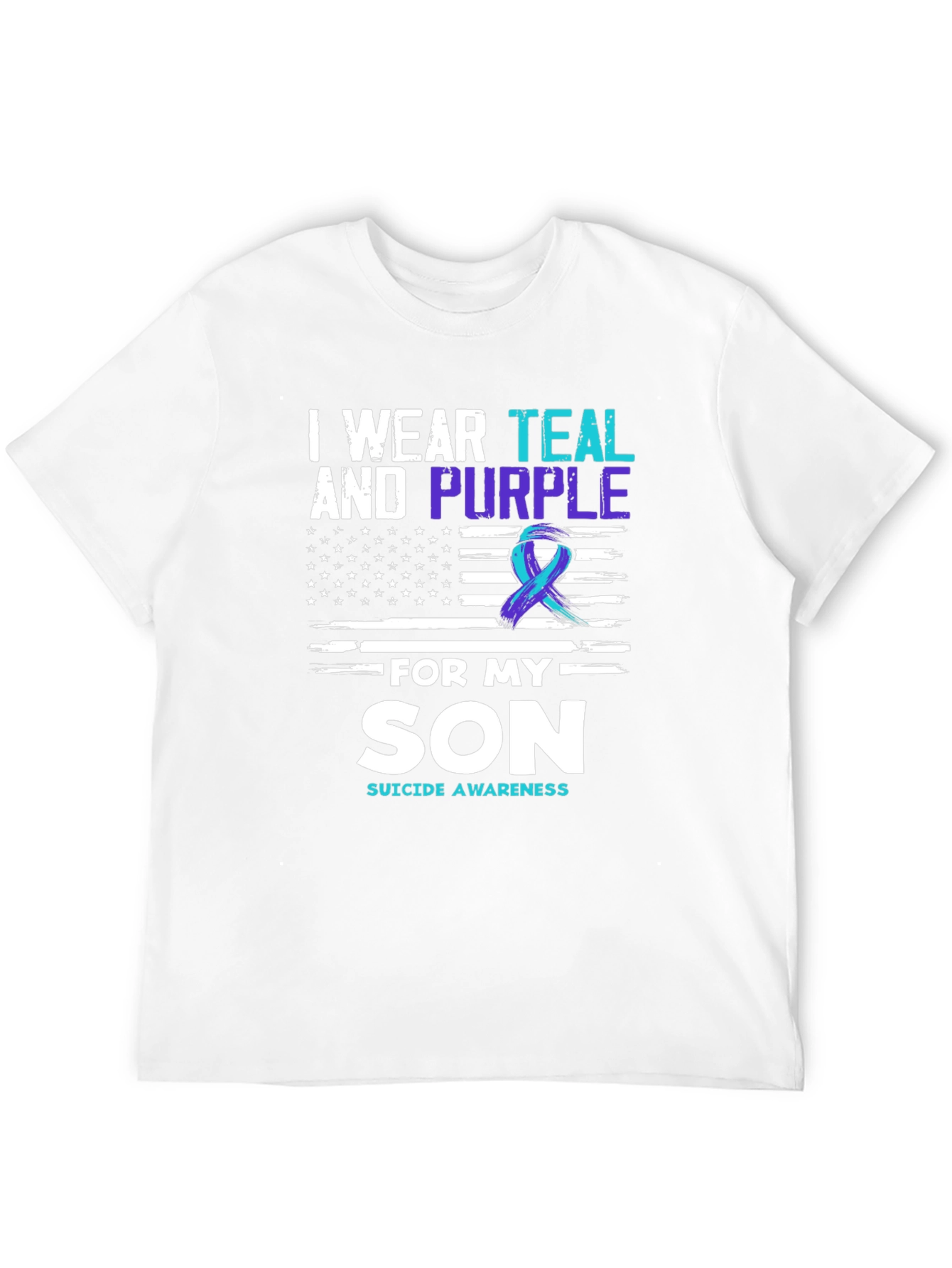 Teal and Purple Suicide Awareness T-Shirt