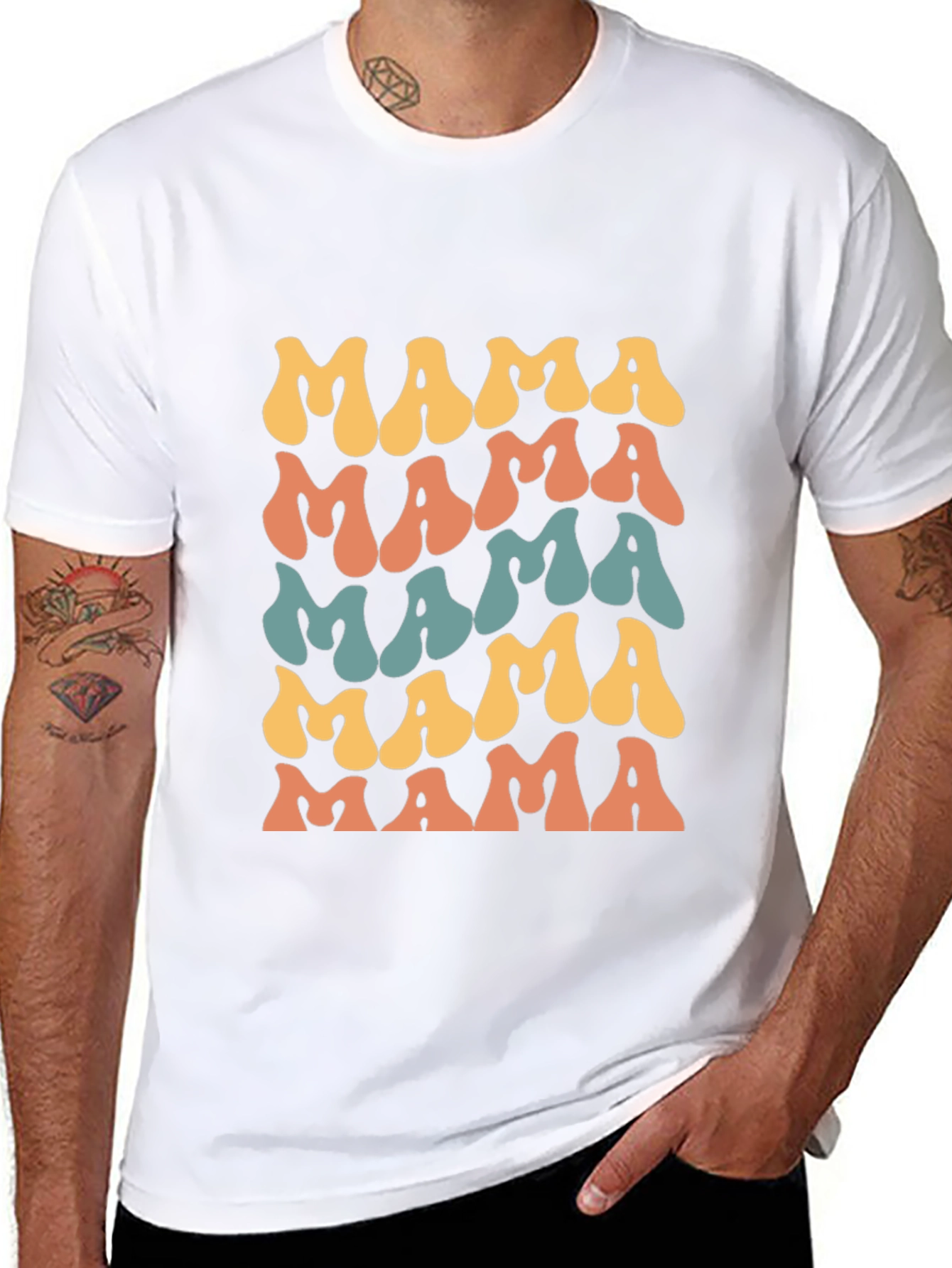 Retro Mama T-Shirt - Groovy Mom Tee