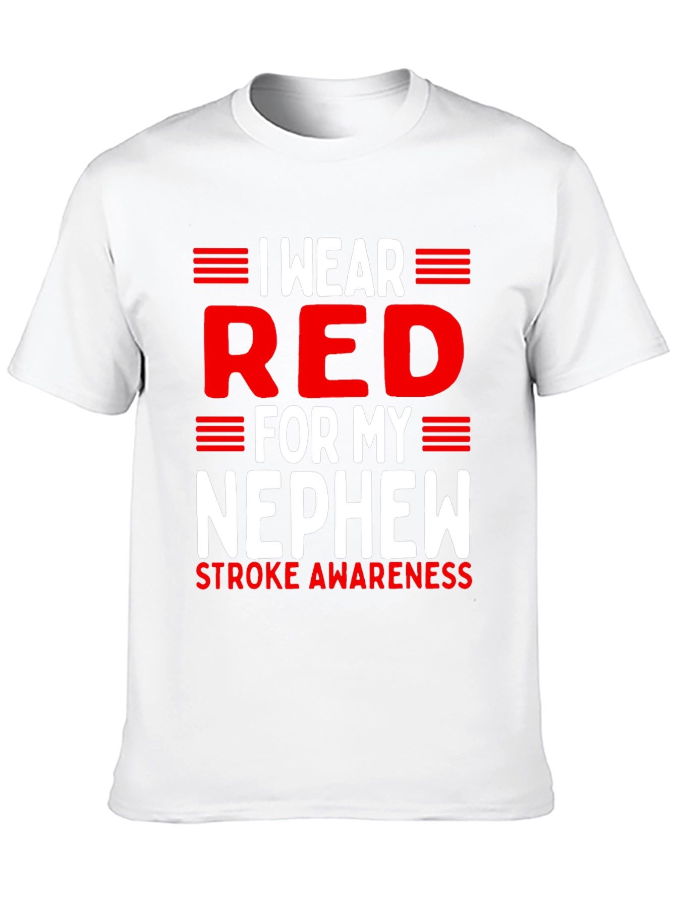 Red for My Nephew Stroke Awareness T-Shirt