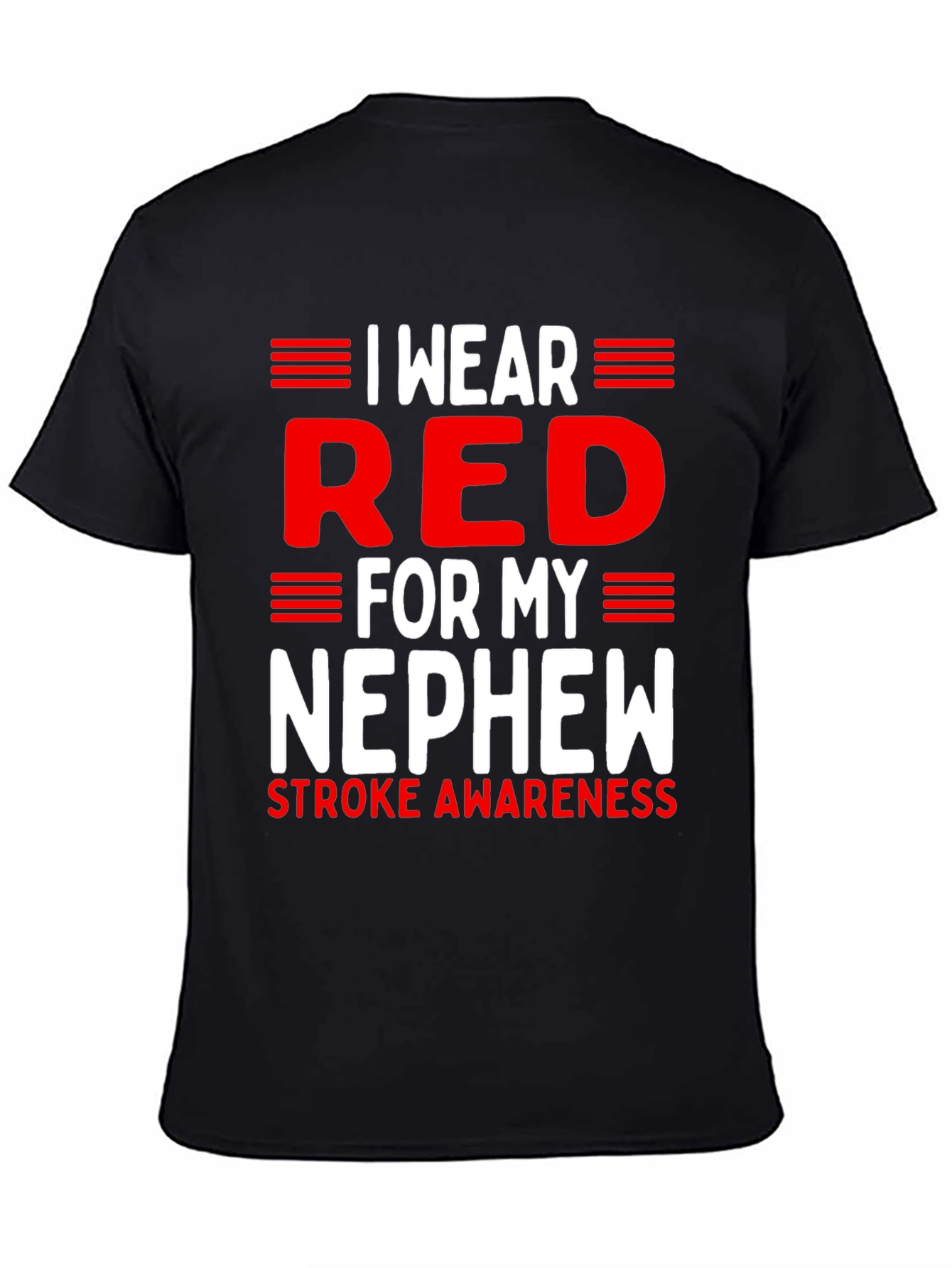 Red for My Nephew Stroke Awareness T-Shirt