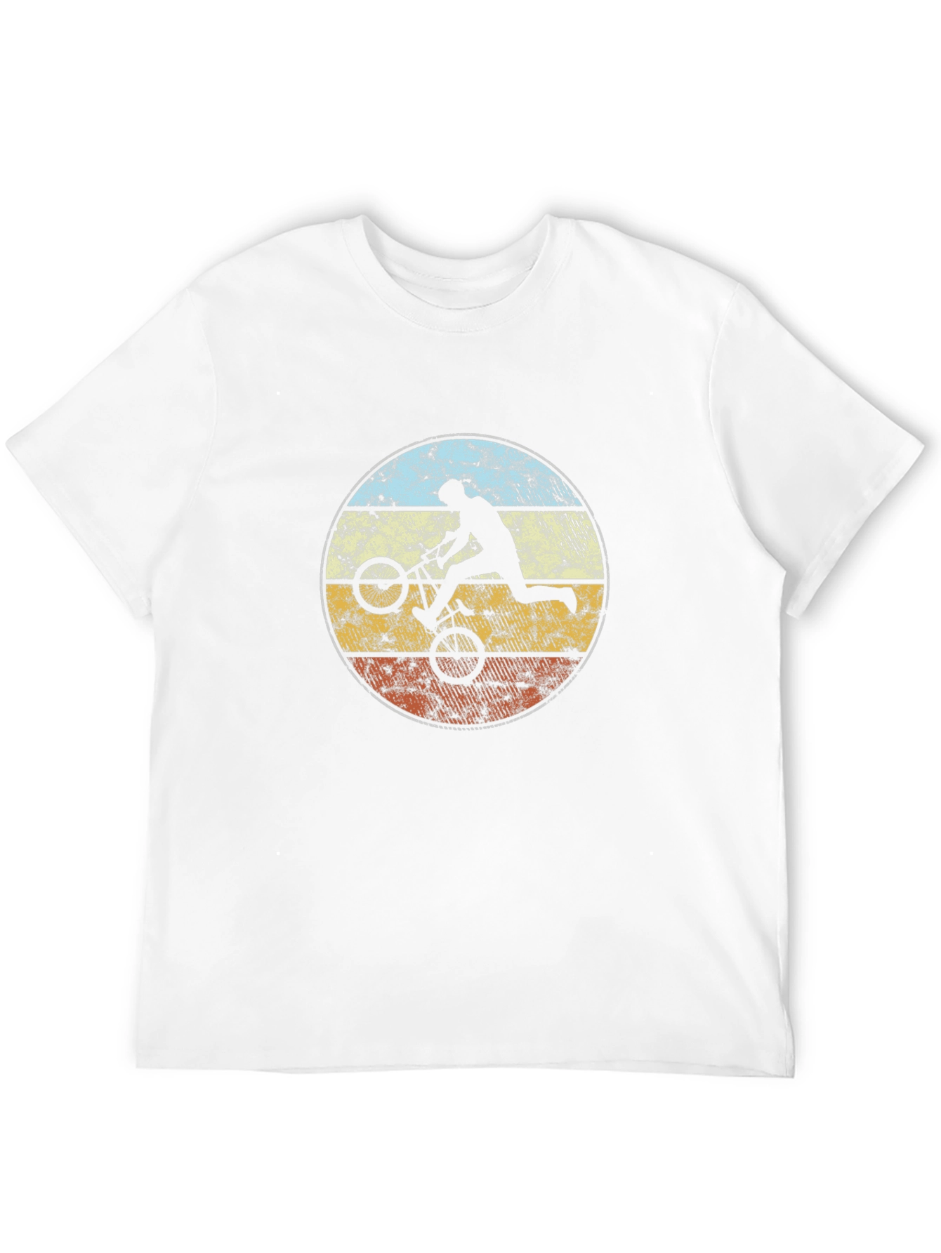 Retro BMX Rider Graphic Tee - Black