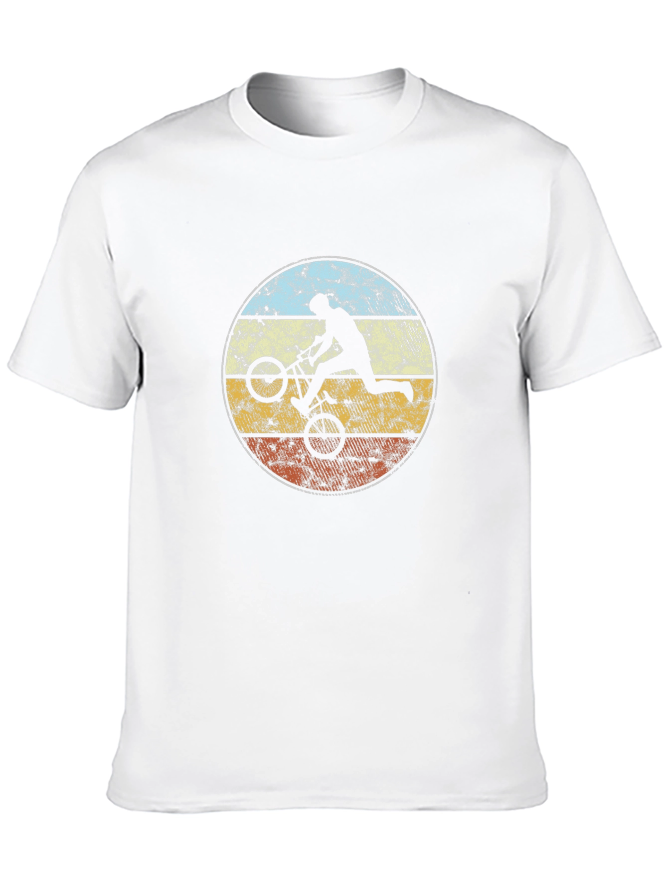 Retro BMX Rider Graphic Tee - Black