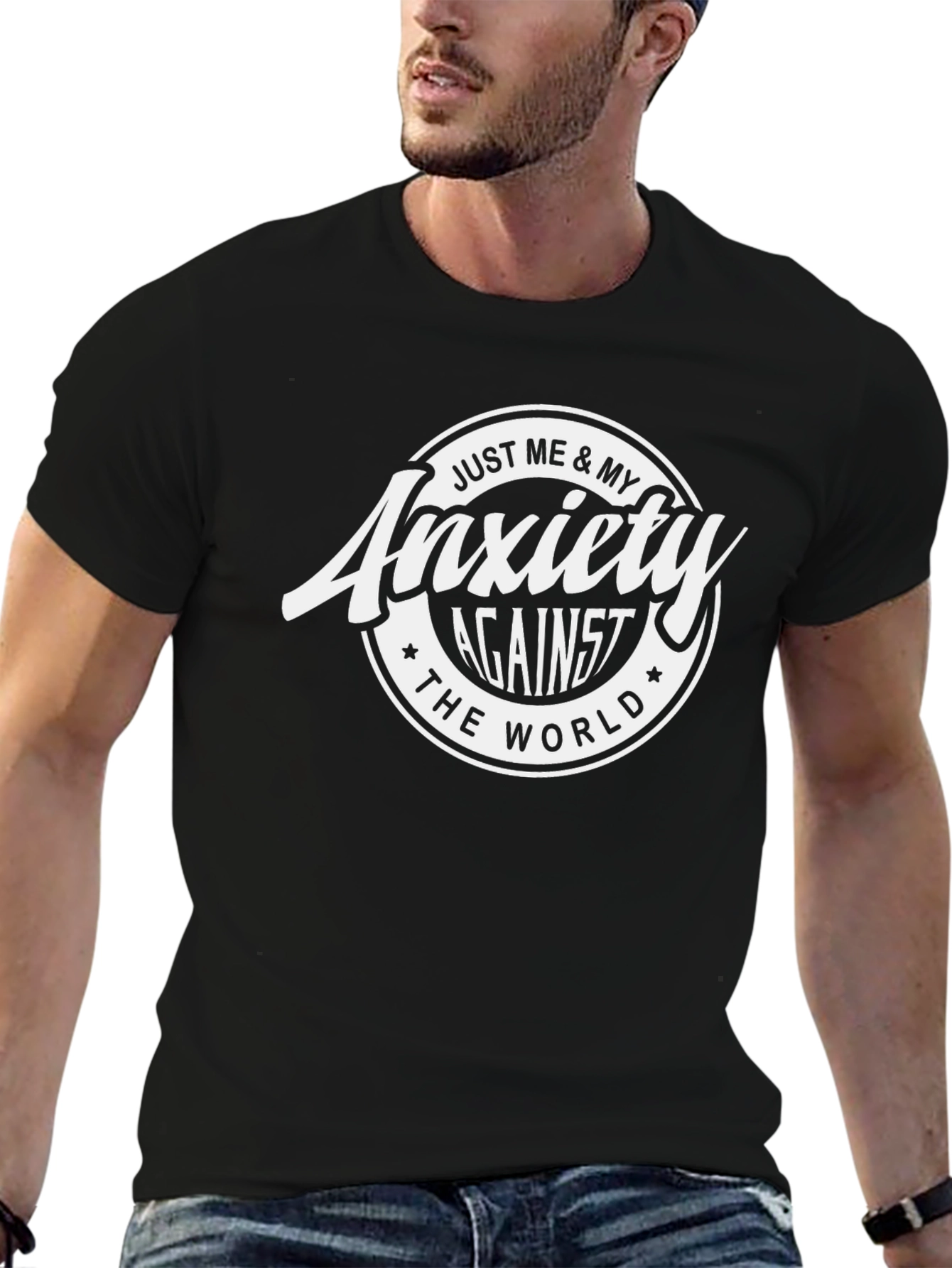 Anxiety Against The World Graphic Tee