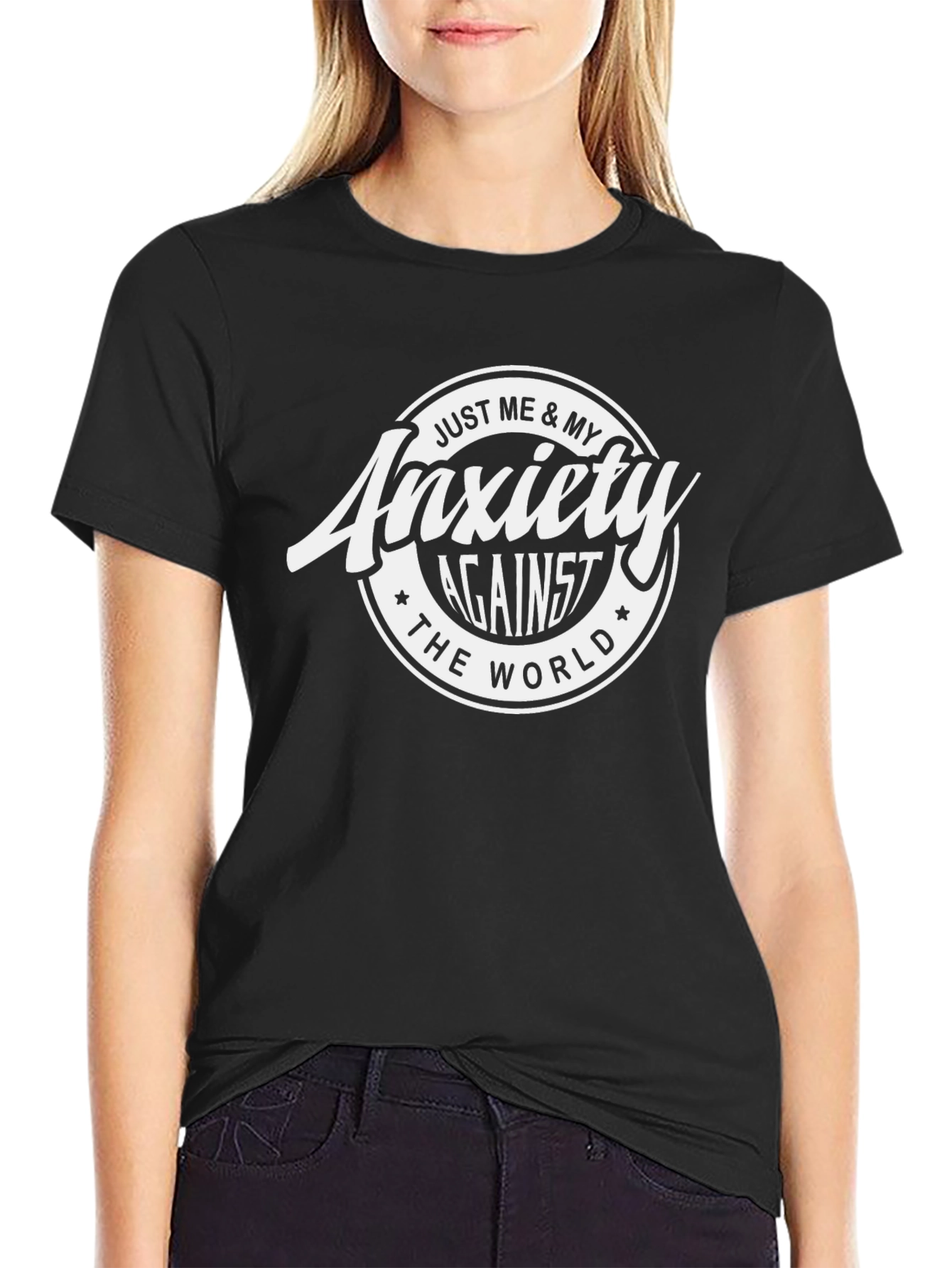Anxiety Against The World Graphic Tee