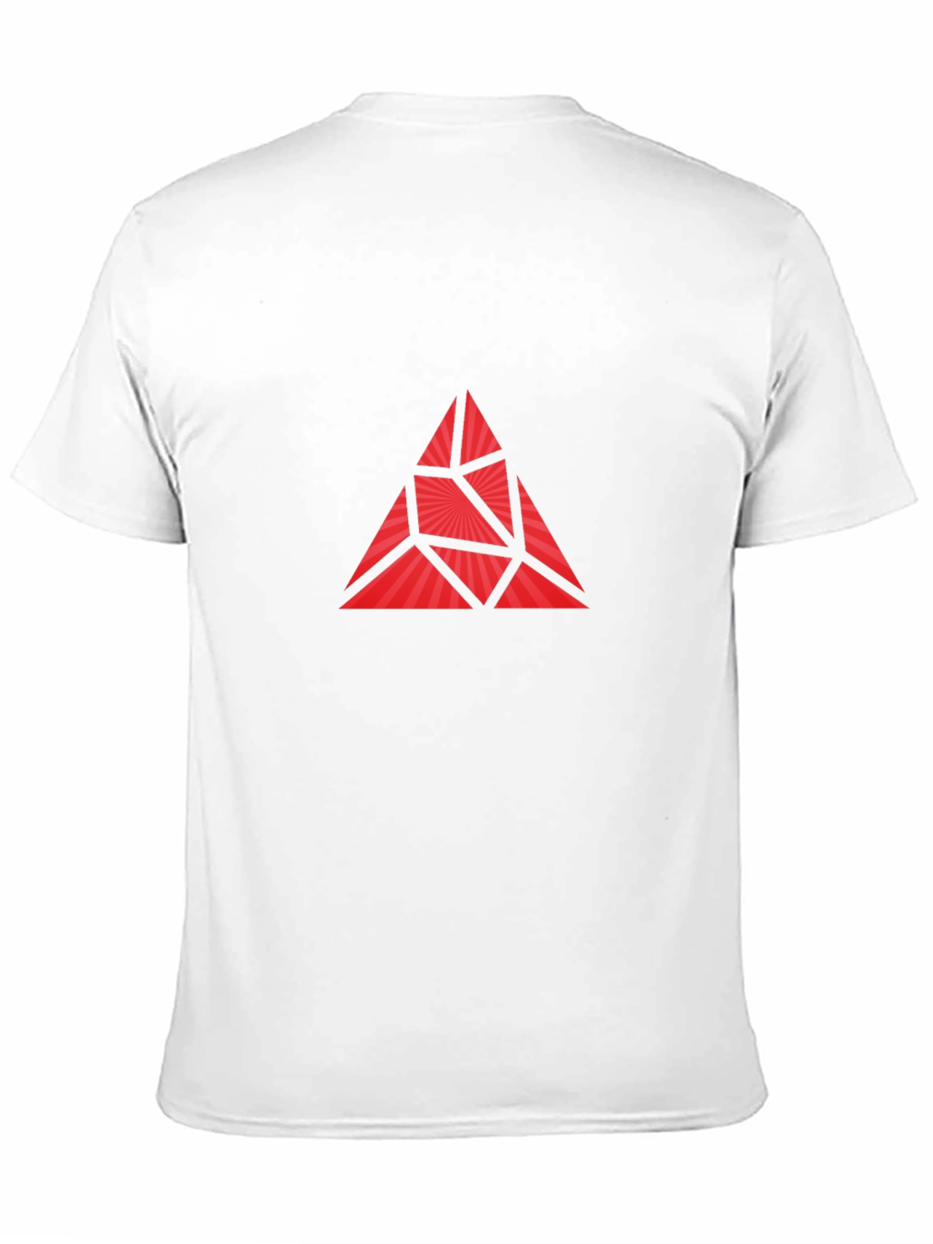 Geometric Triangle Graphic Print Mens T-Shirt
